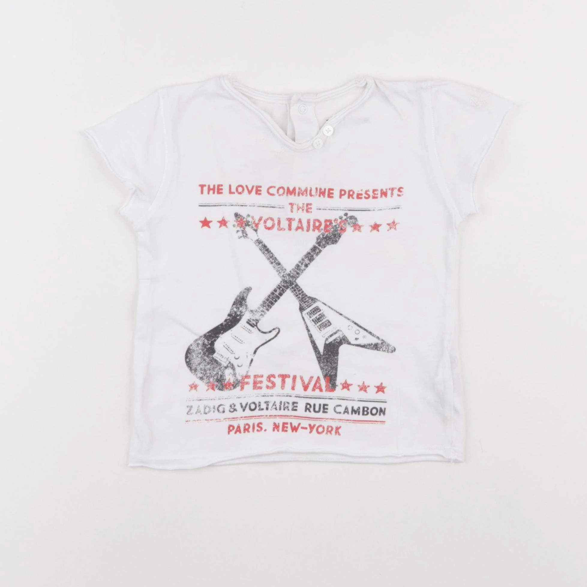 Zadig & Voltaire - tee-shirt blanc - 18 mois