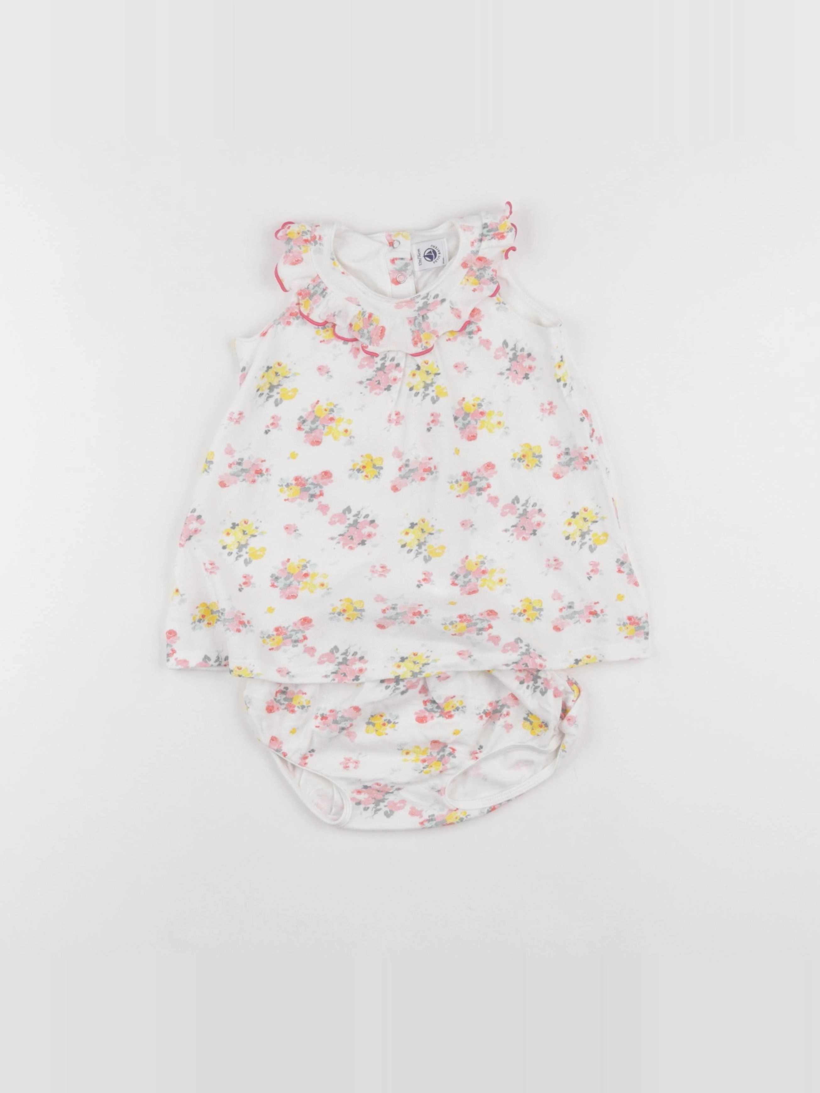 Petit Bateau - robe multicolore - 12 mois