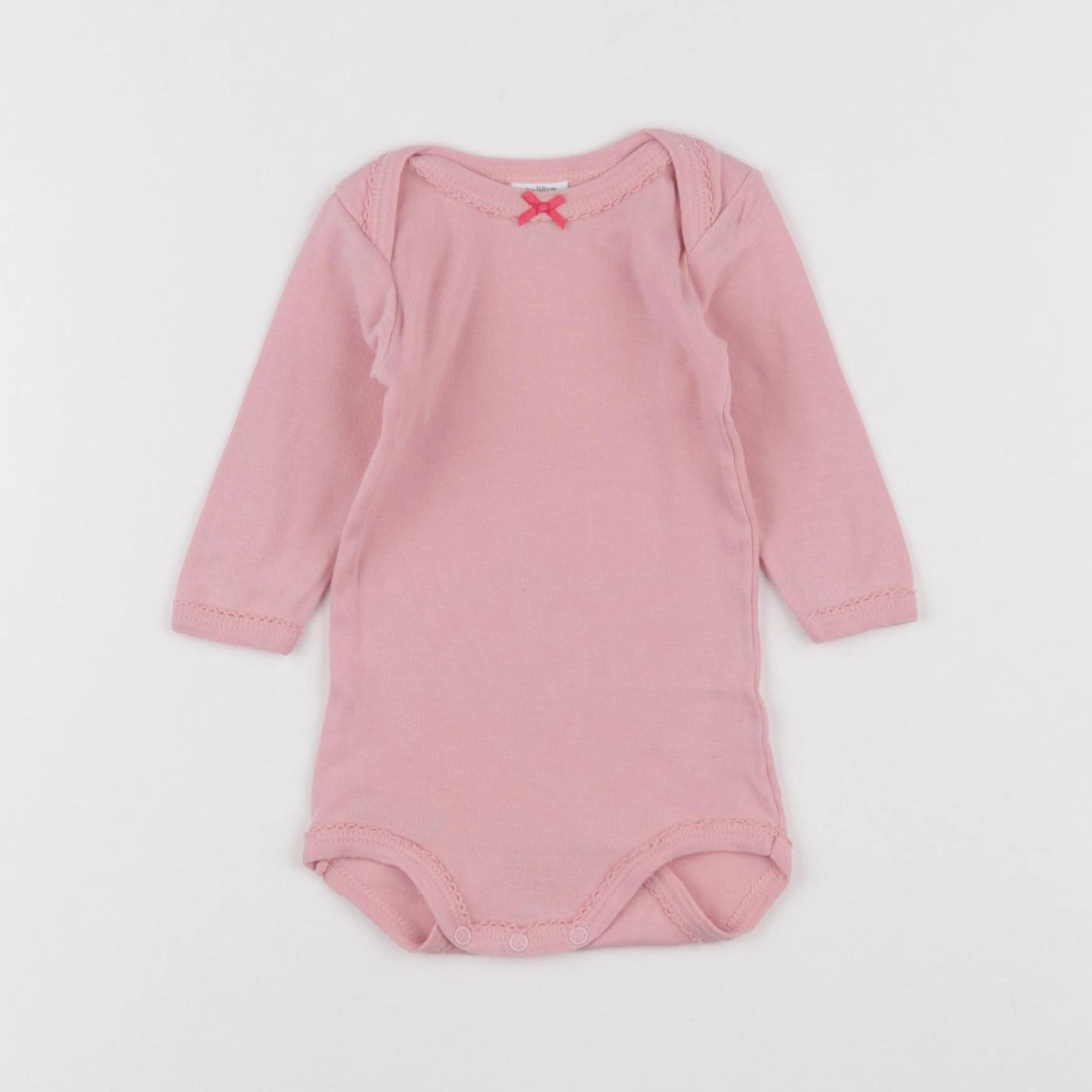 Petit Bateau - body rose - 3 mois
