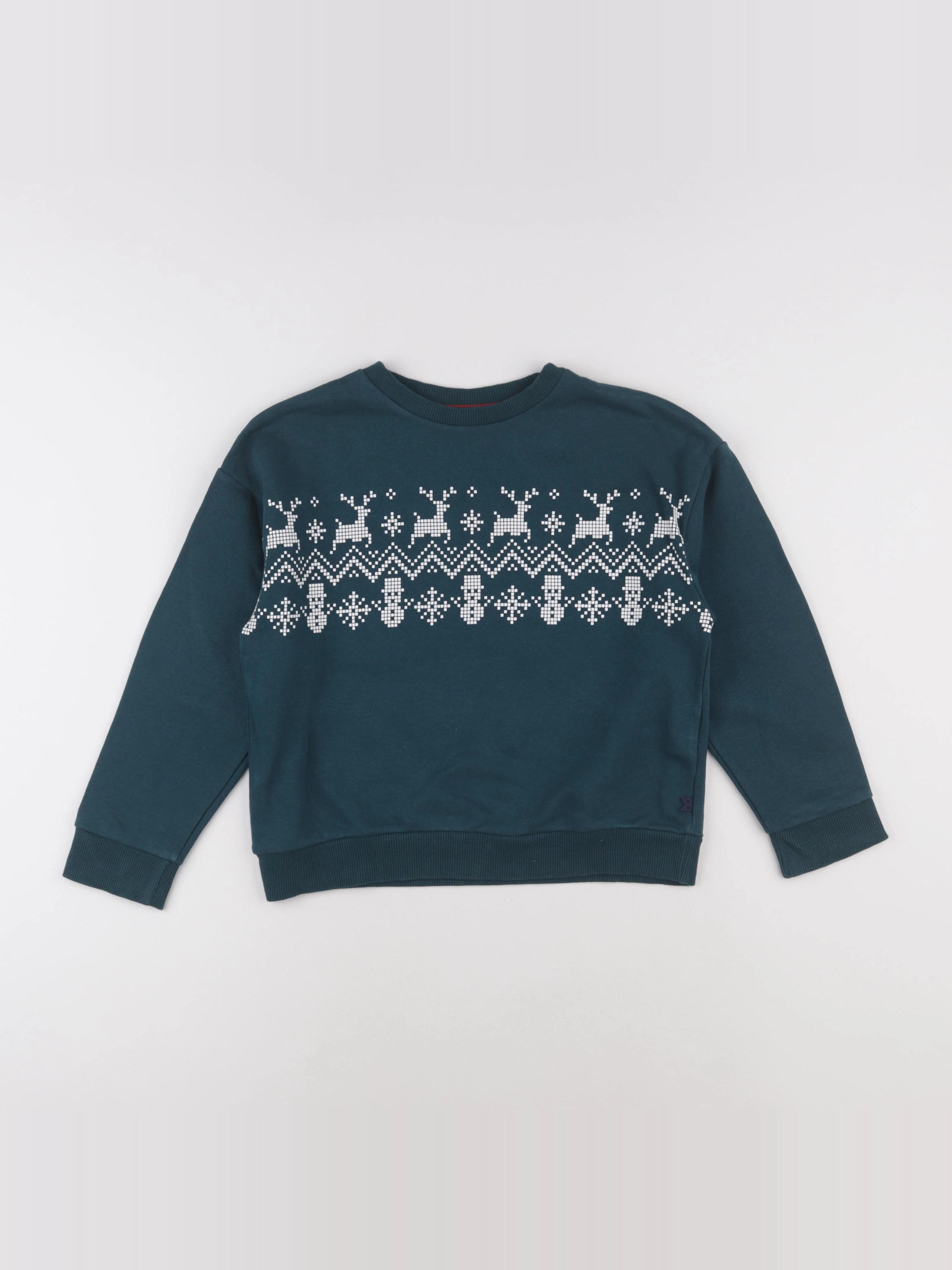 Okaidi - sweat vert - 8 ans