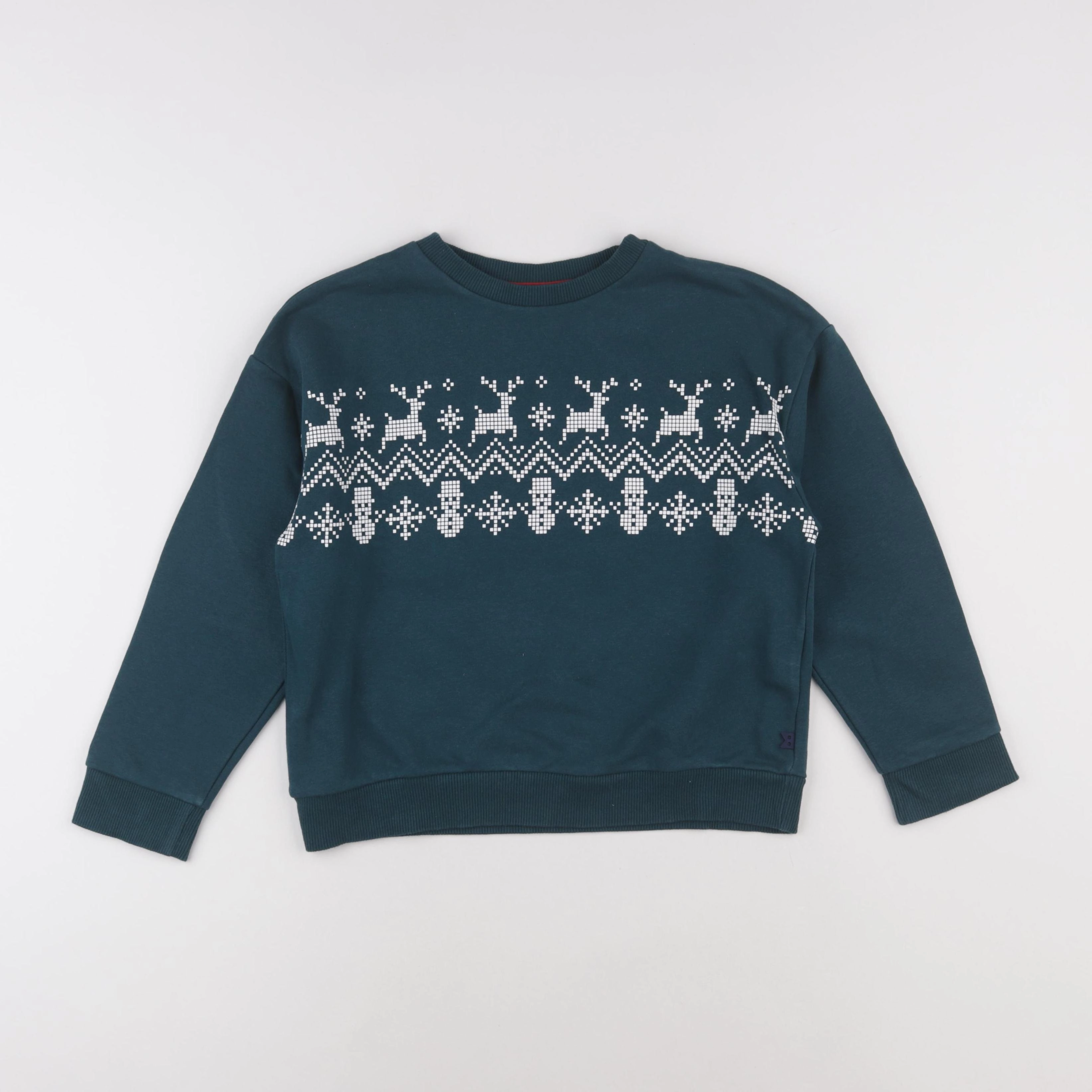 Okaidi - sweat vert - 8 ans