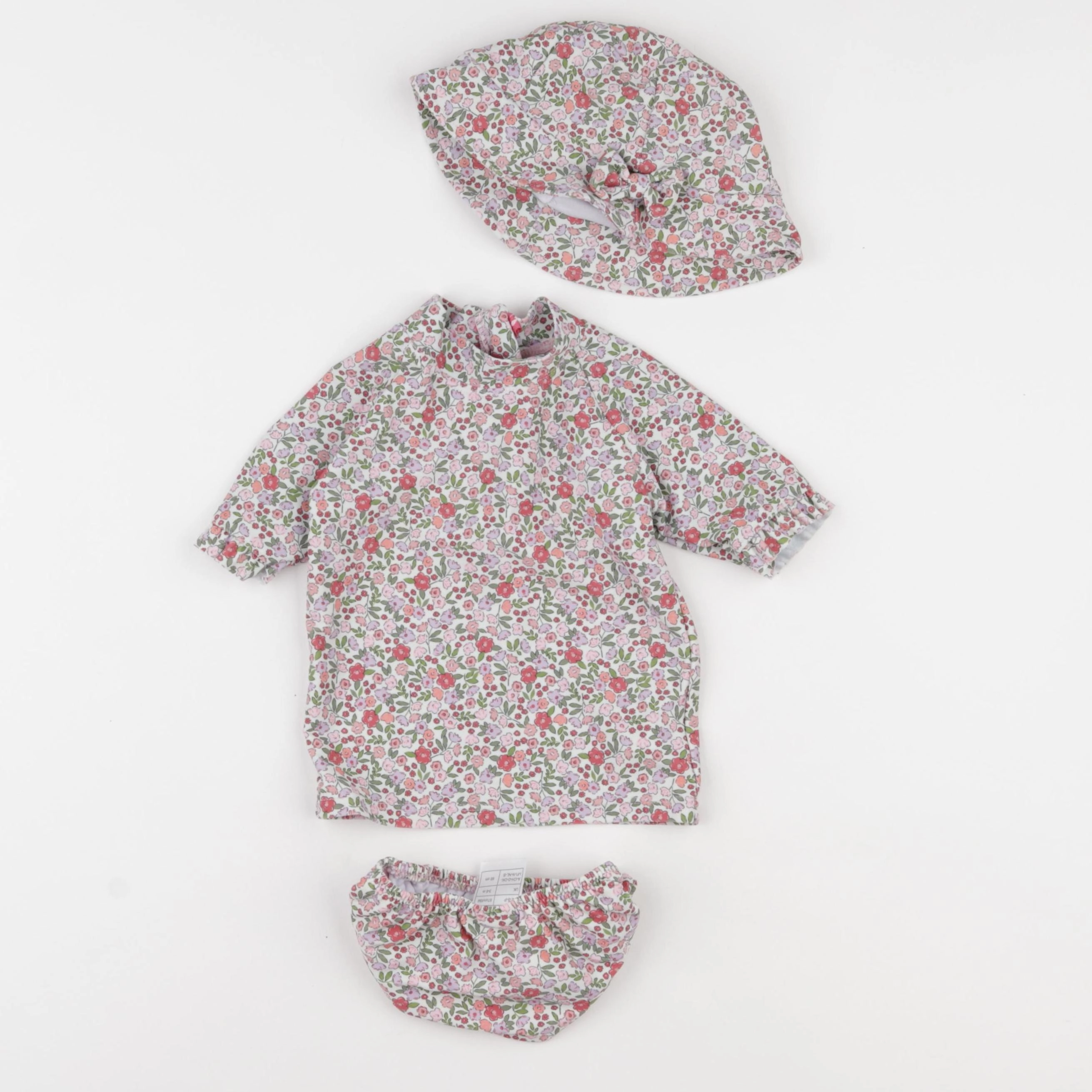 Vertbaudet - ensemble de bain multicolore - 18 mois