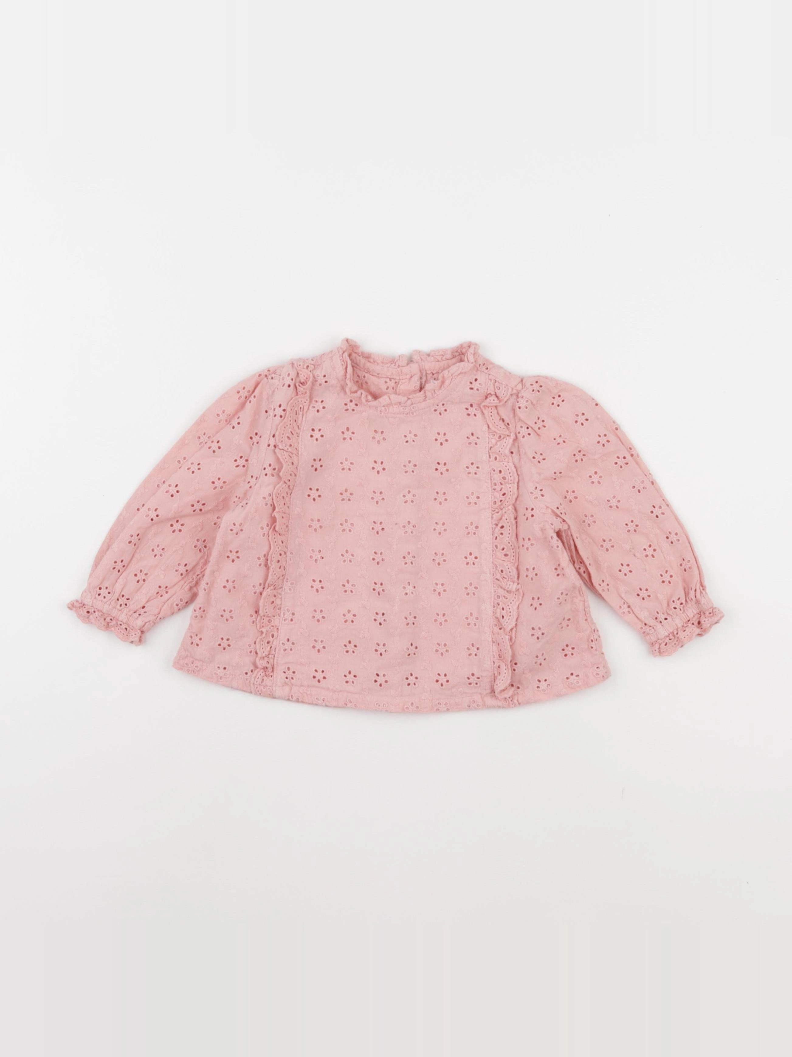 Vertbaudet - blouse rose - 18 mois