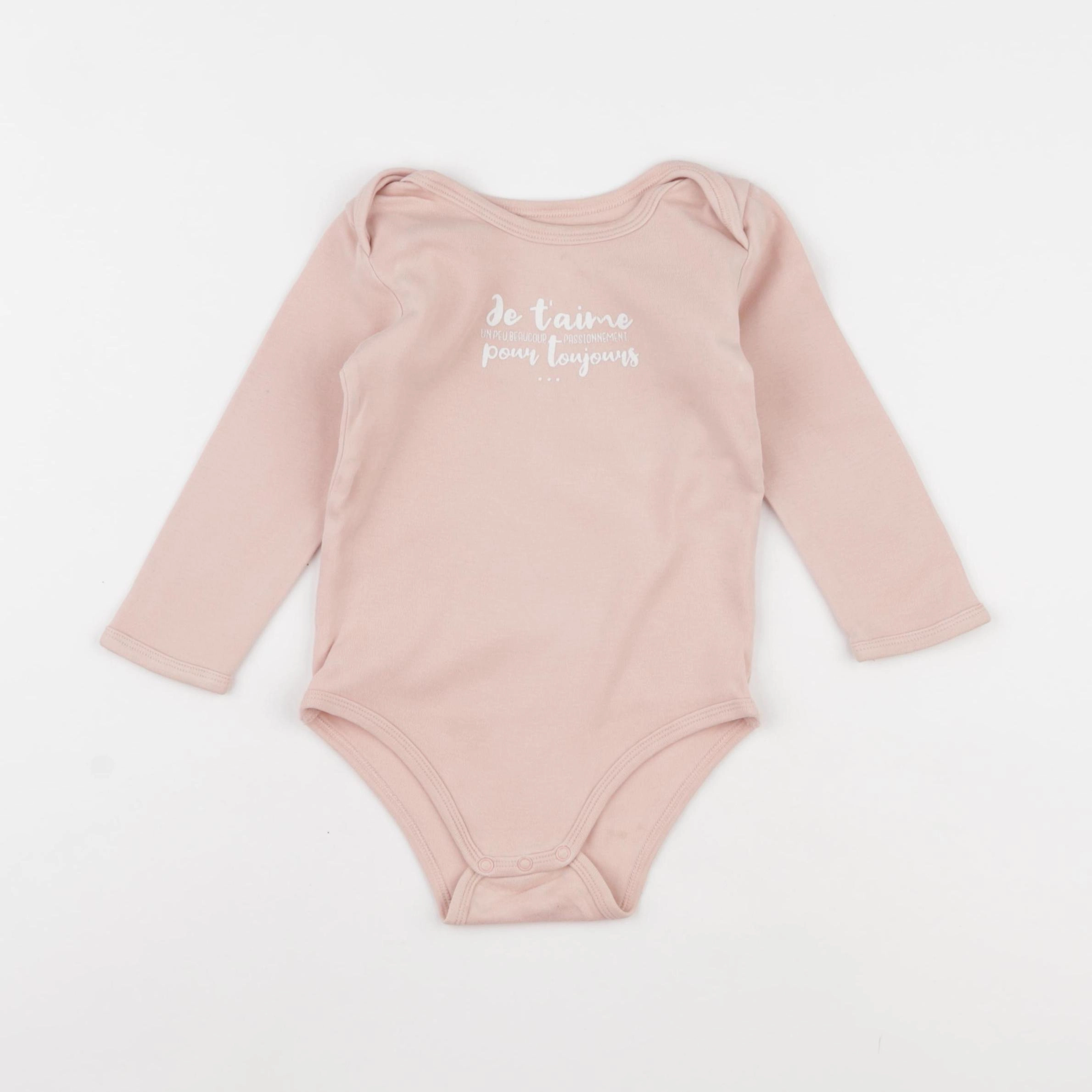 Vertbaudet - body rose - 24 mois