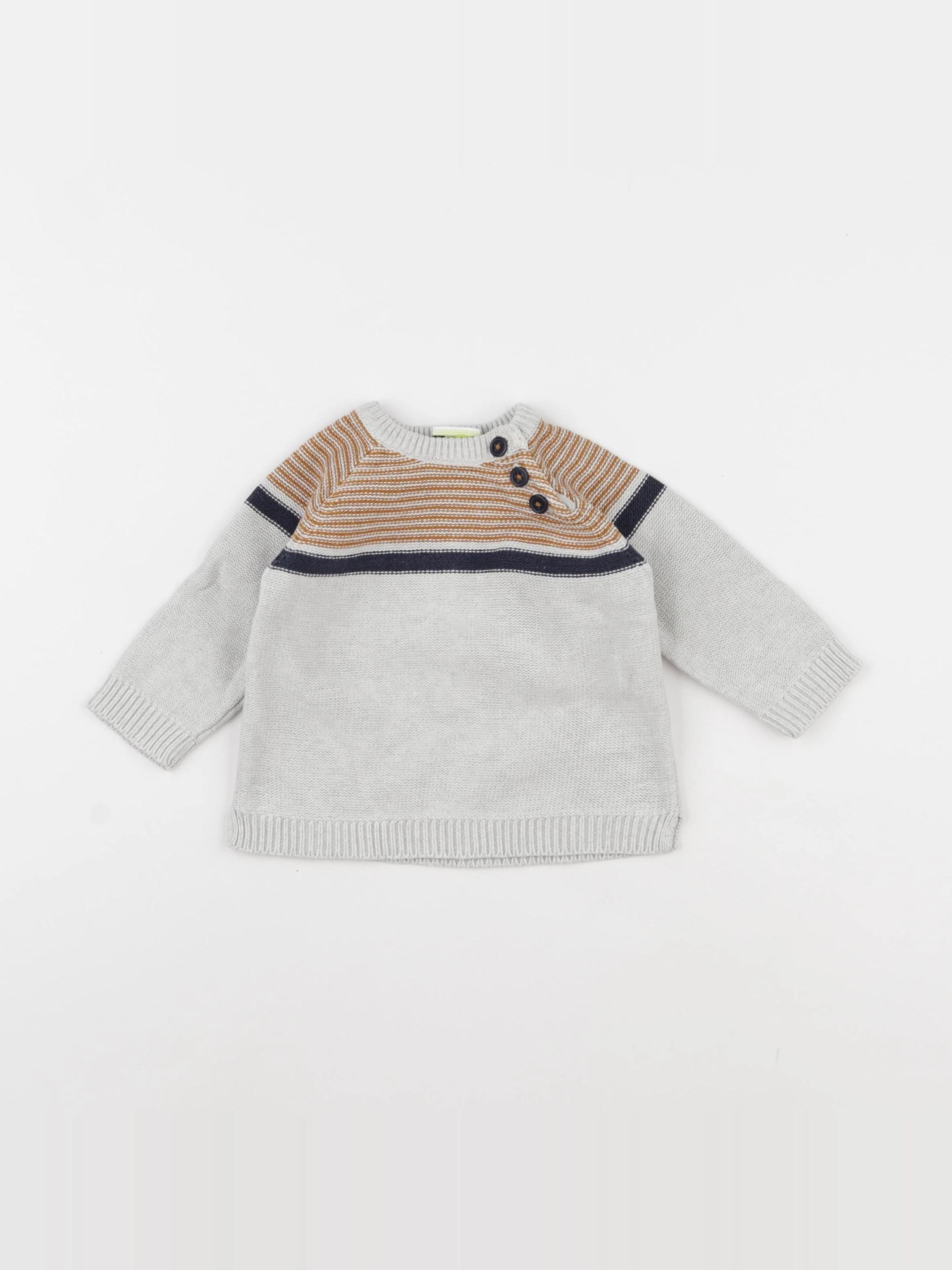 Tape à l'oeil - pull gris - 6 mois