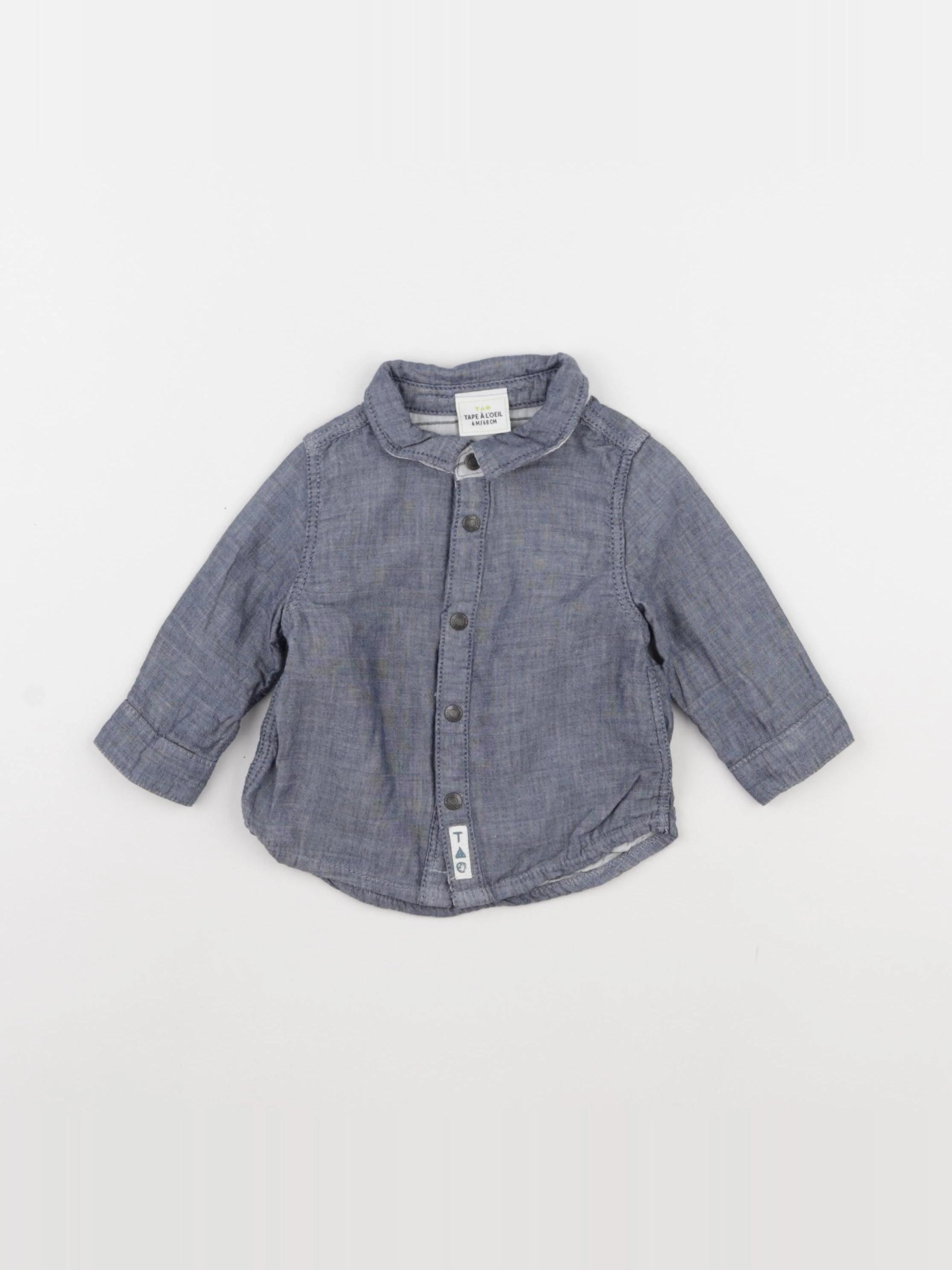Tape à l'oeil - chemise bleu - 6 mois