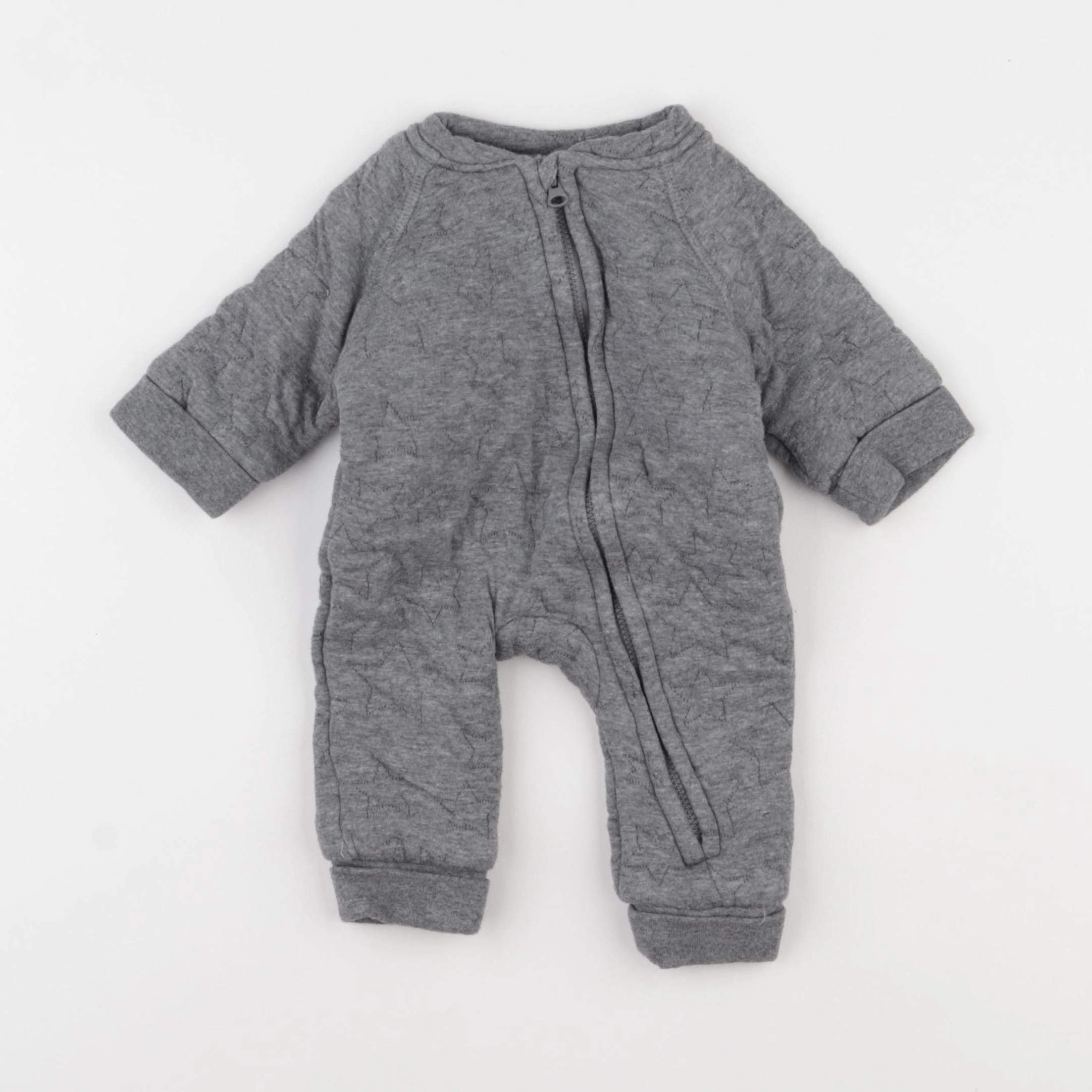 Vertbaudet - sur-pyjama gris - 3 mois