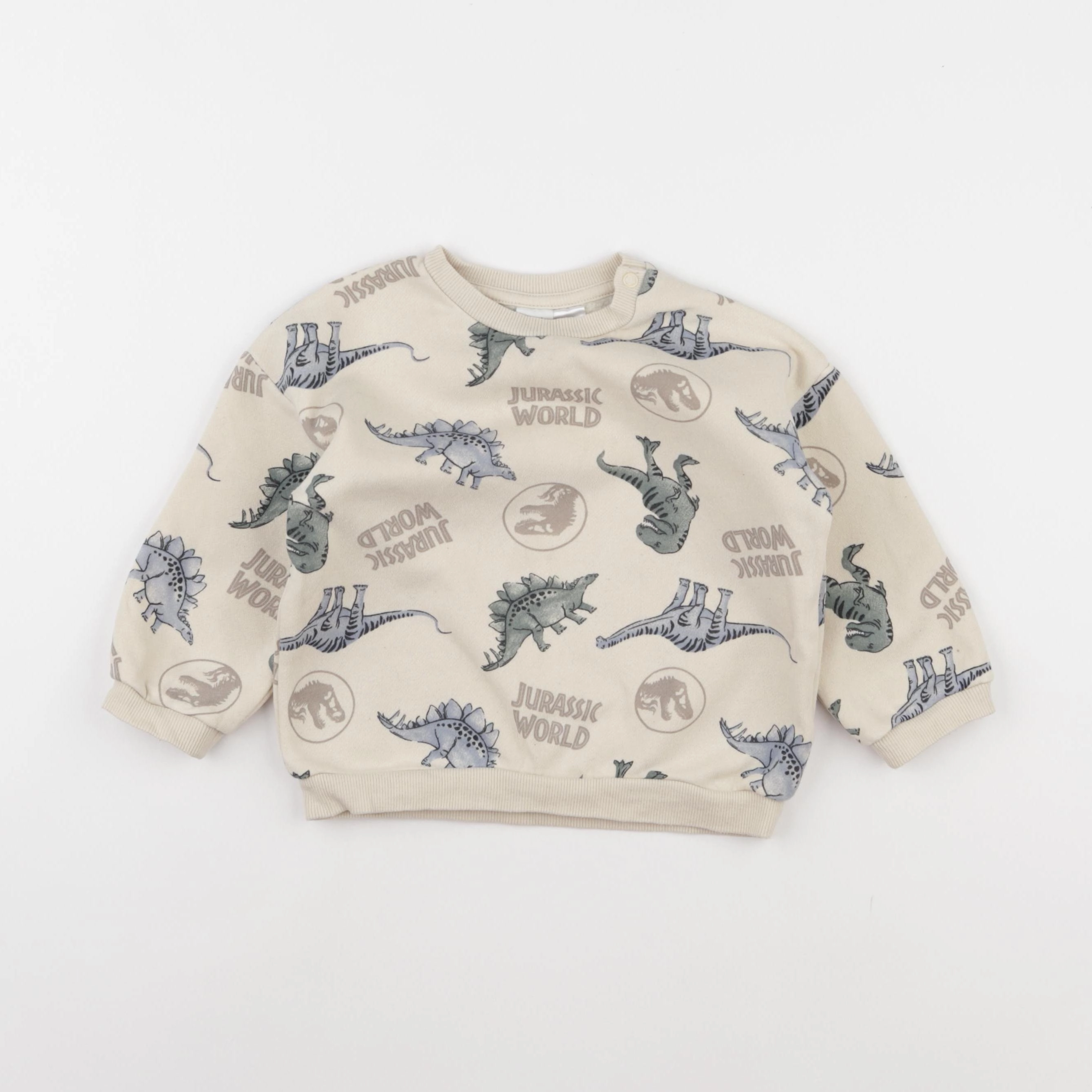 H&M - sweat beige - 12/18 mois
