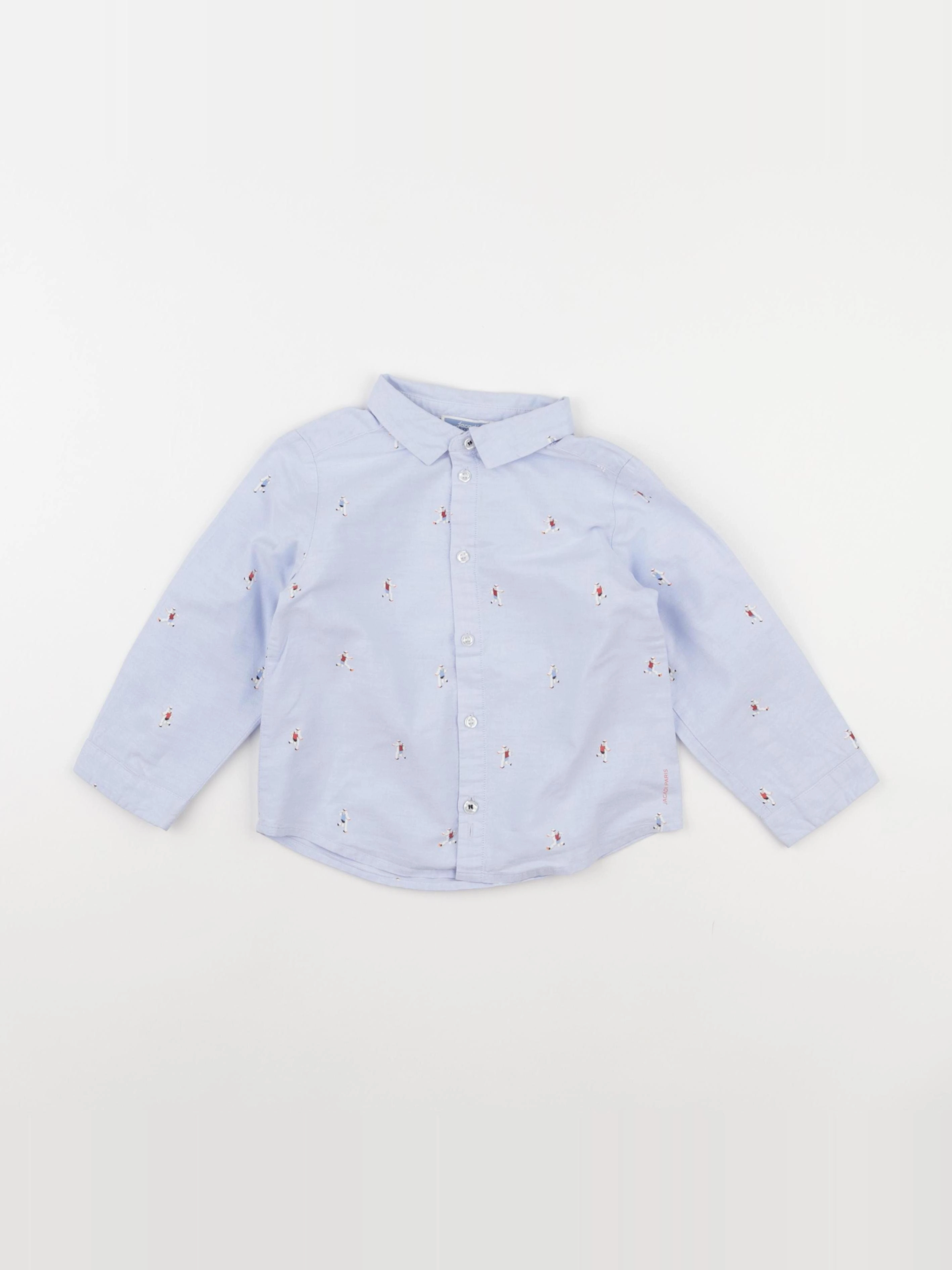 Jacadi - chemise bleu - 24 mois