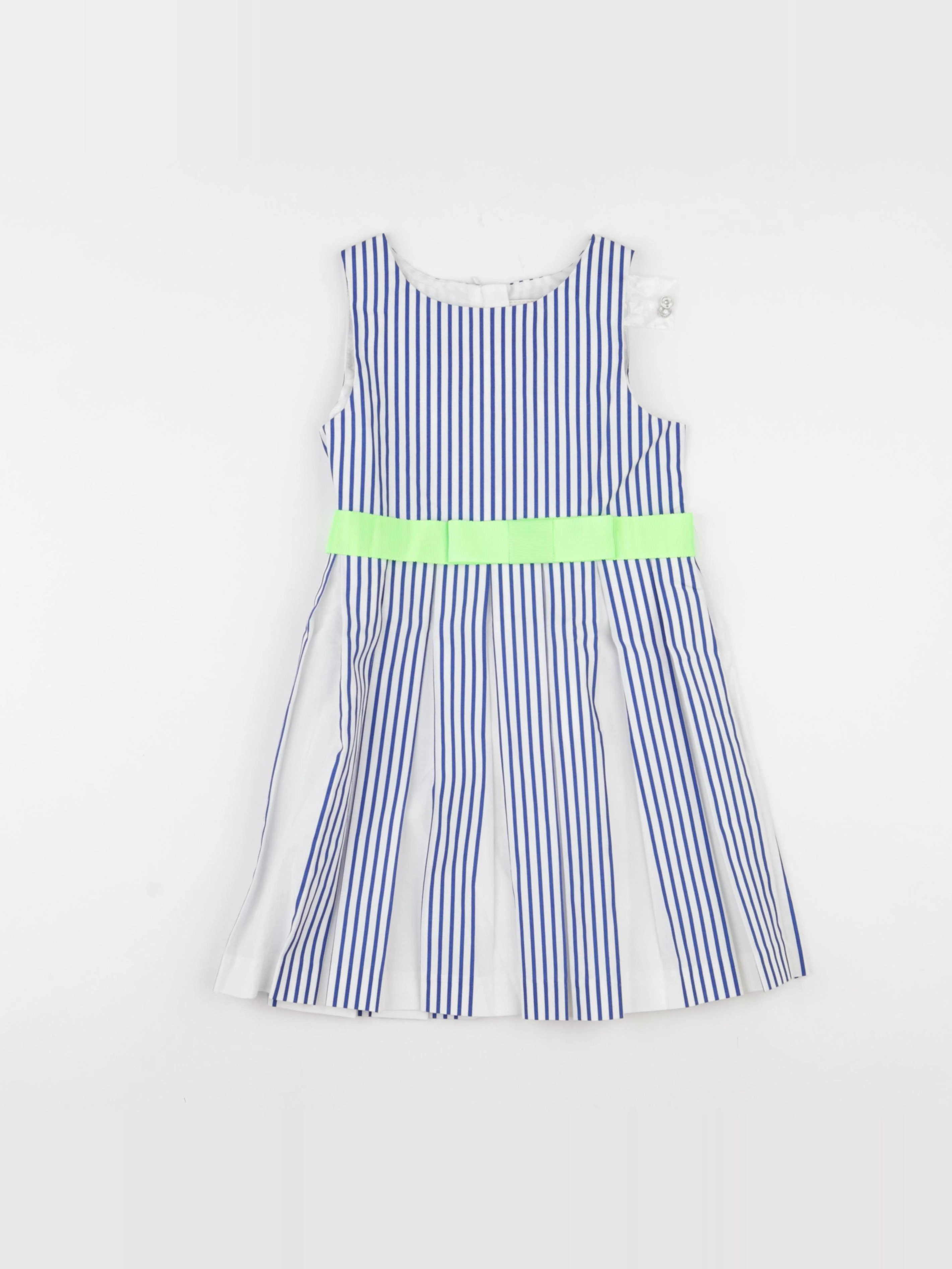 Jacadi - robe blanc, bleu - 5 ans