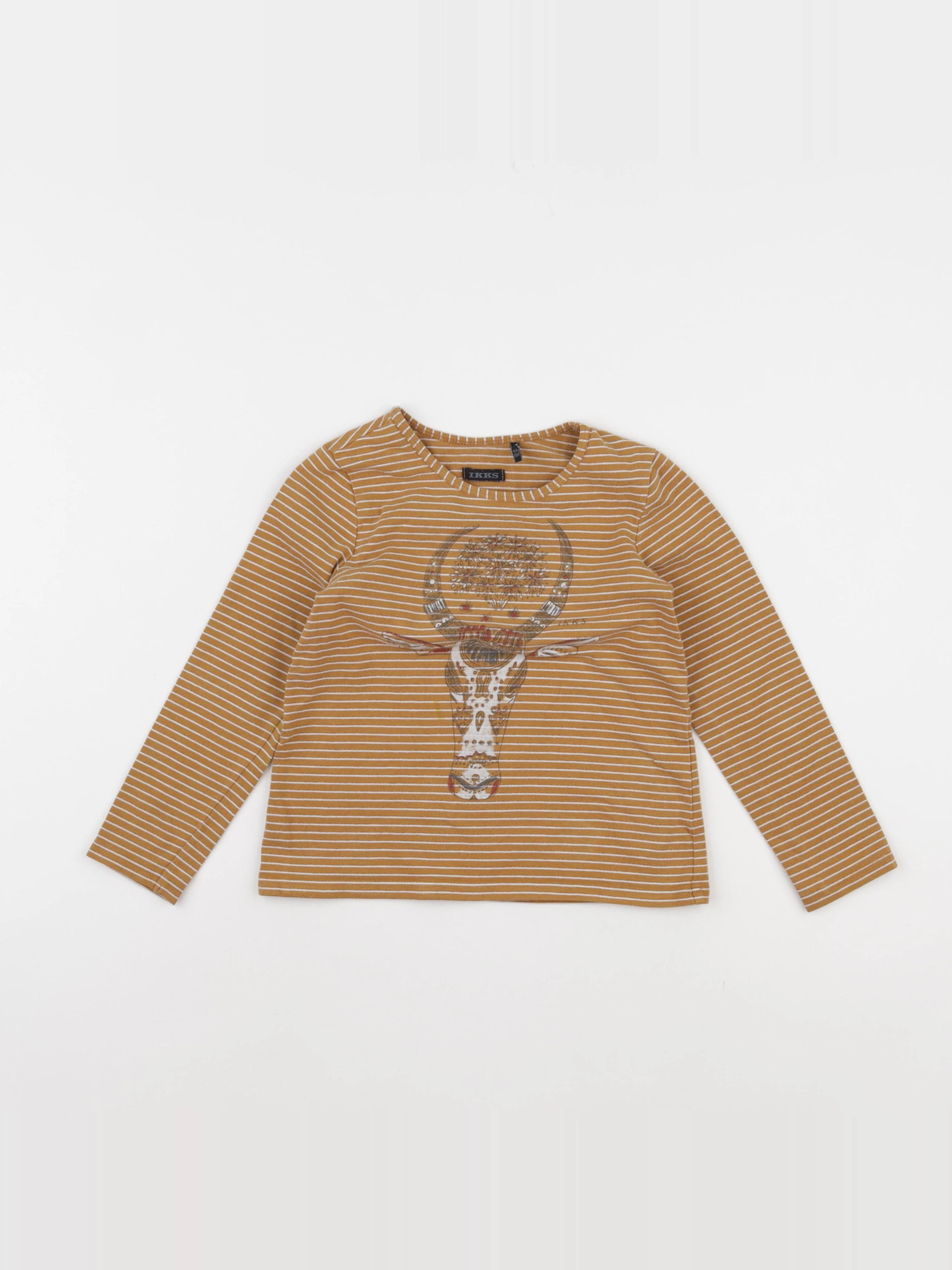 IKKS - tee-shirt marron - 4 ans