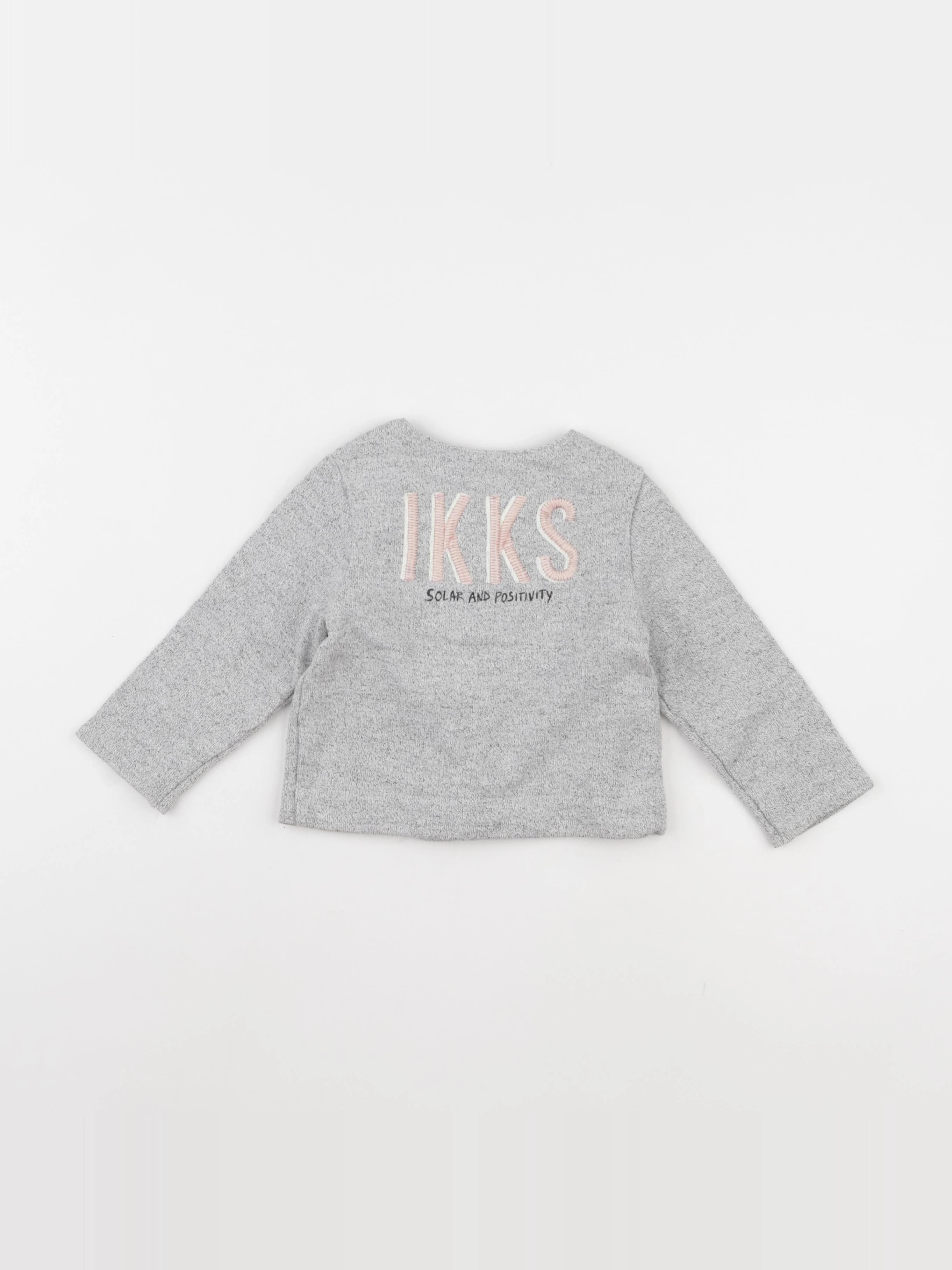 IKKS - veste imprimé au dos gris - 2 ans