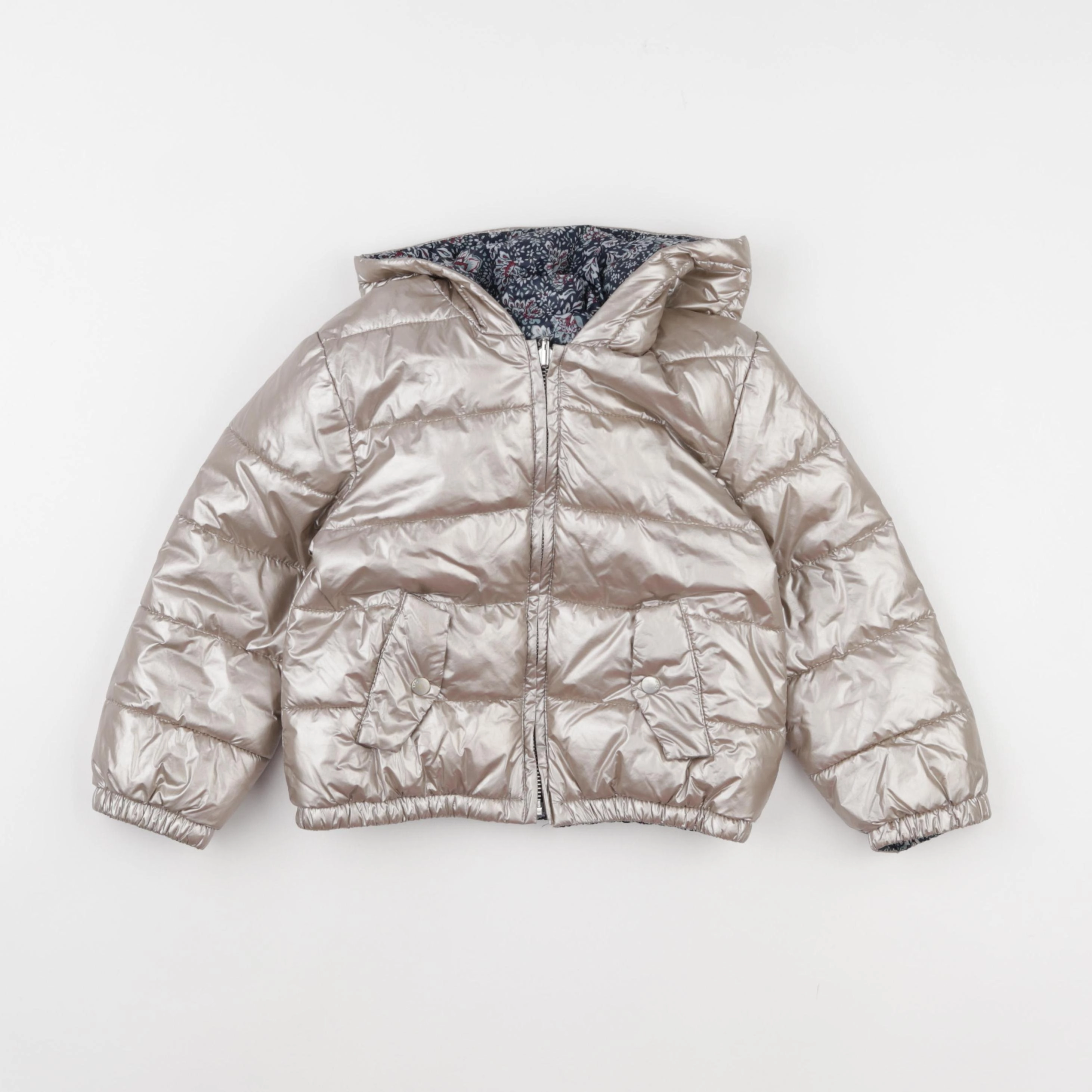 IKKS - doudoune réversible or, bleu - 3 ans