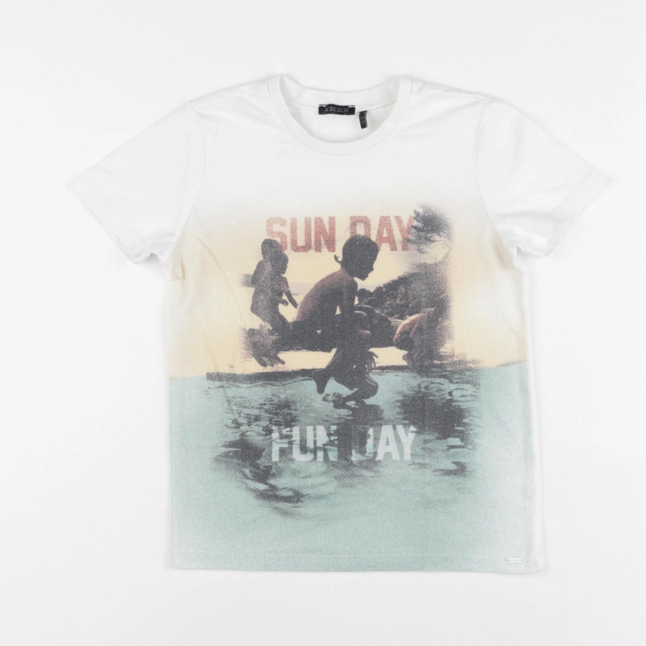 IKKS - tee-shirt blanc - 5 ans