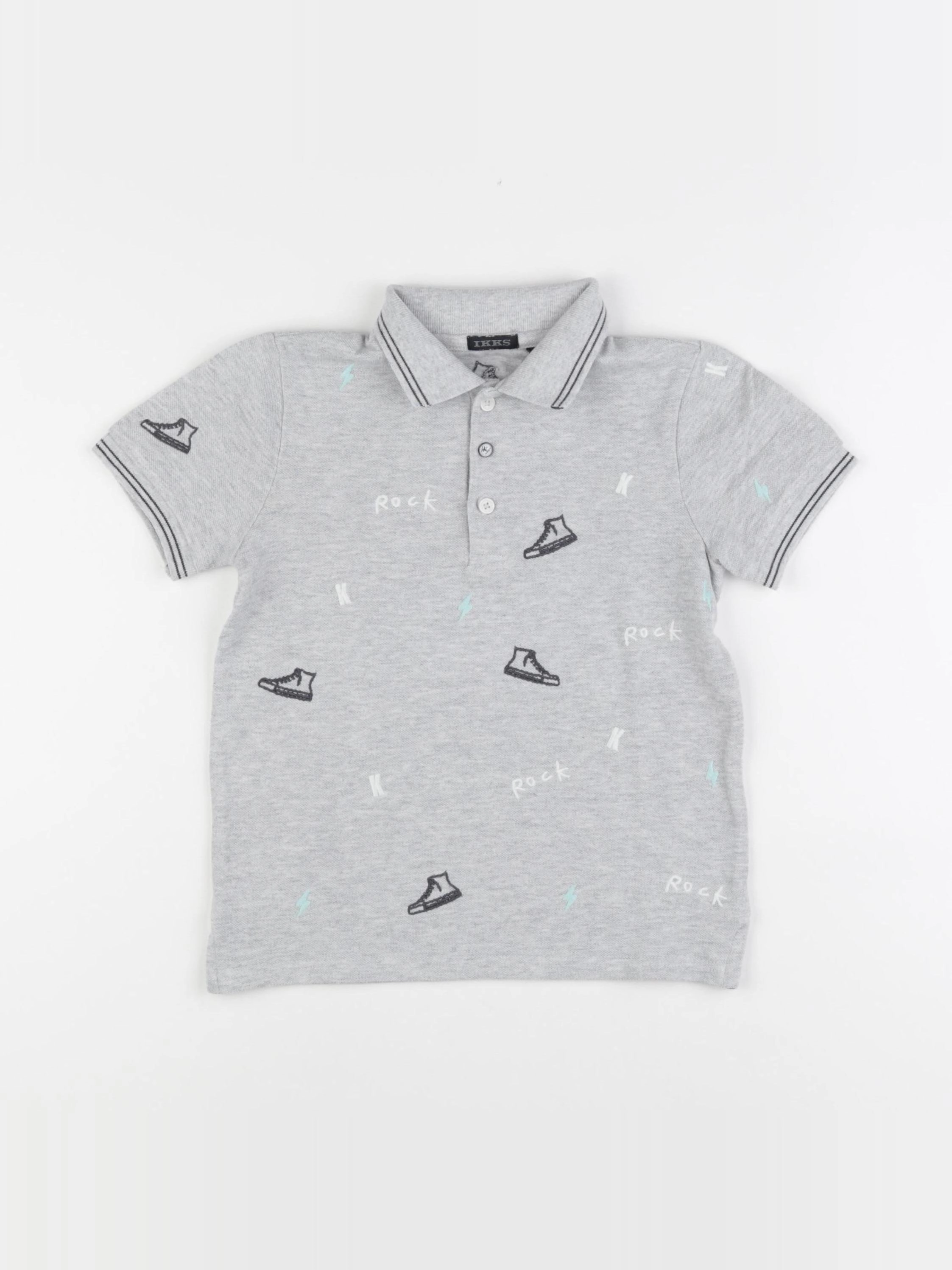 IKKS - polo gris - 6 ans