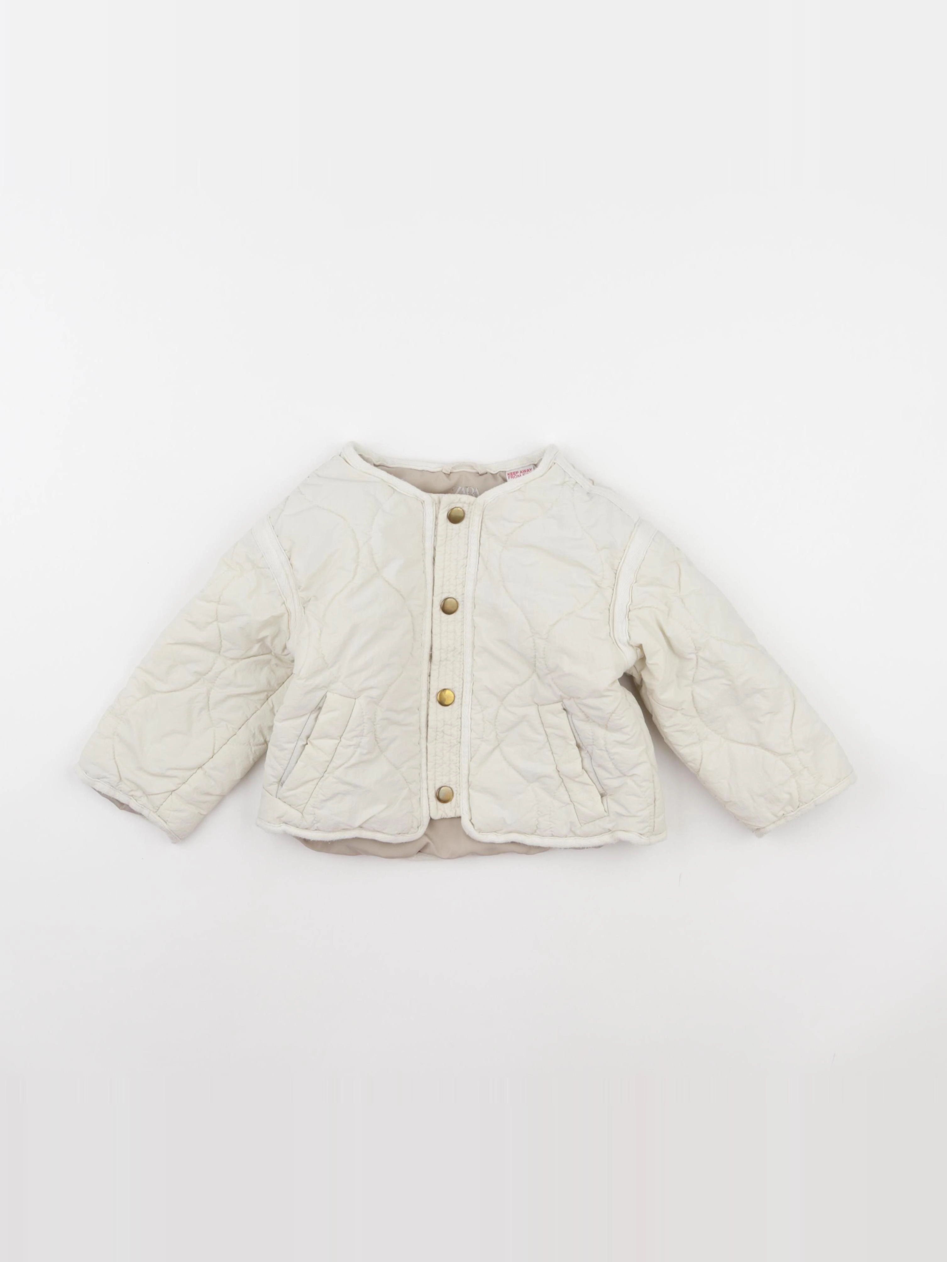 Zara - veste beige - 12/18 mois