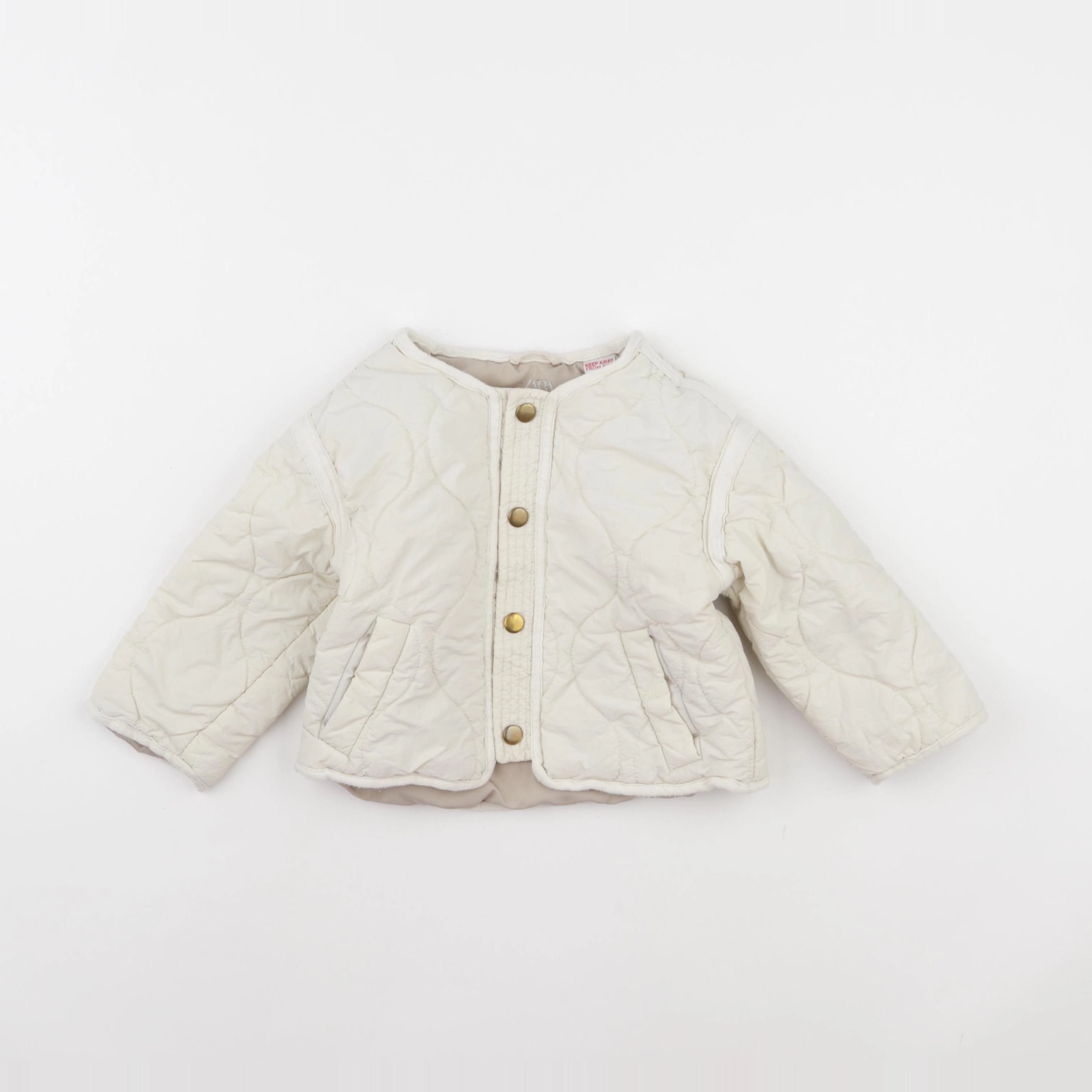 Zara - veste beige - 12/18 mois