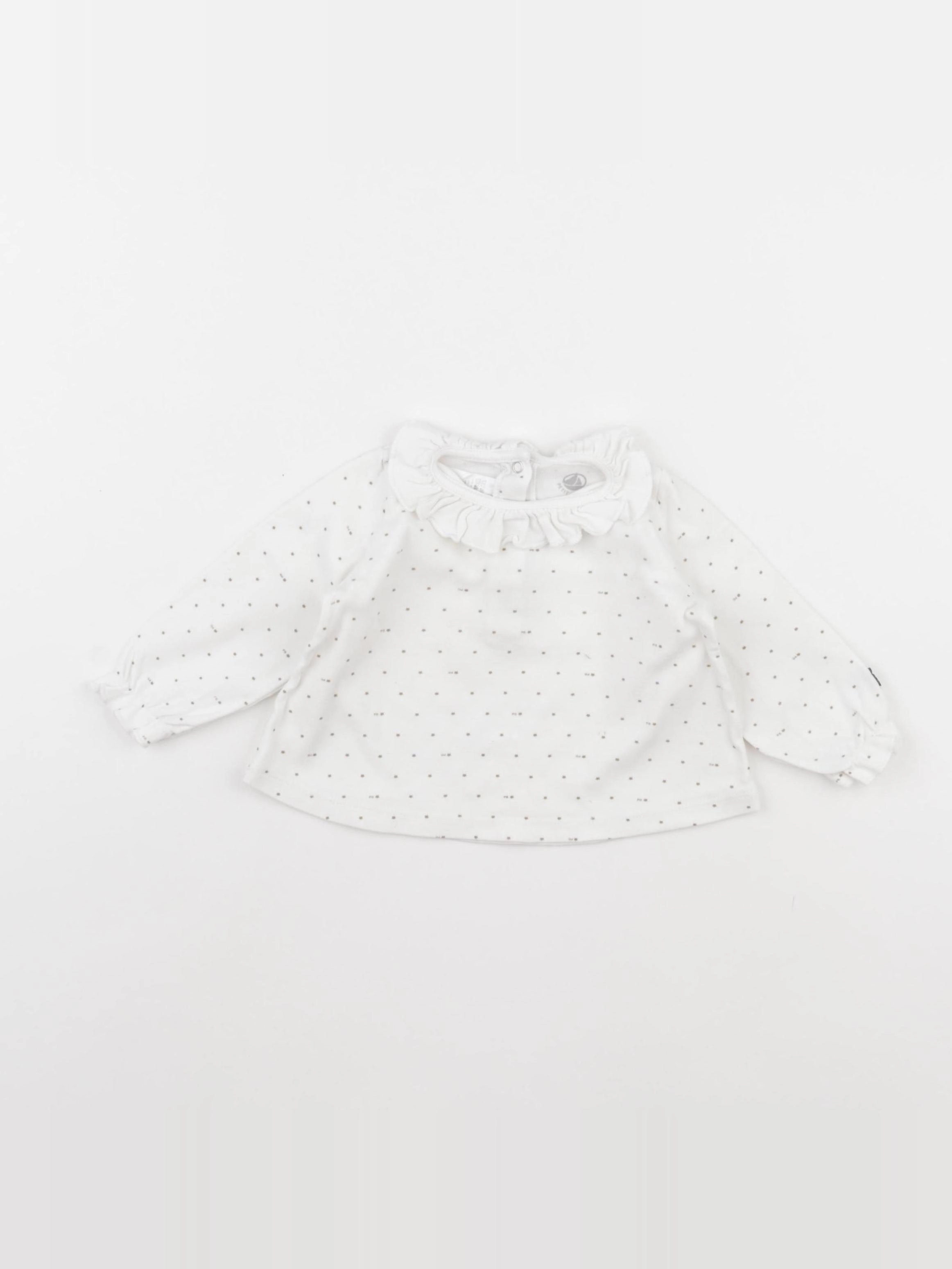 Petit Bateau - tee-shirt blanc - 6 mois