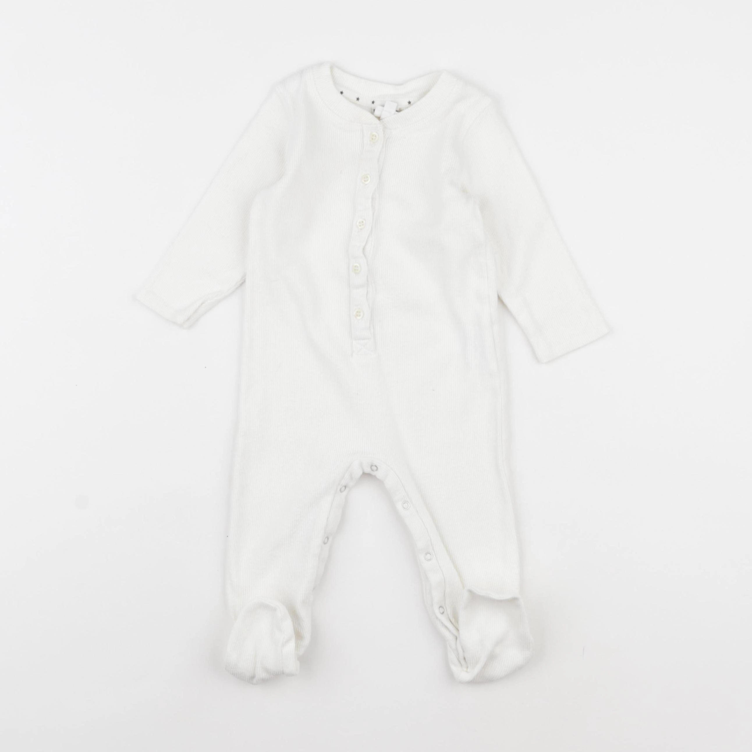Bonton - pyjama coton blanc - 12 mois