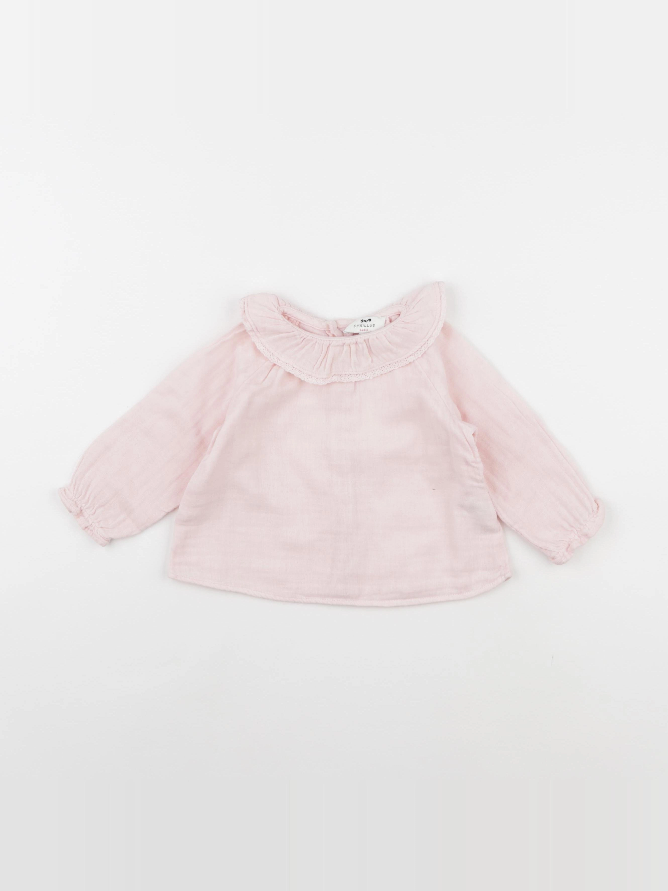 Cyrillus - blouse rose - 12 mois