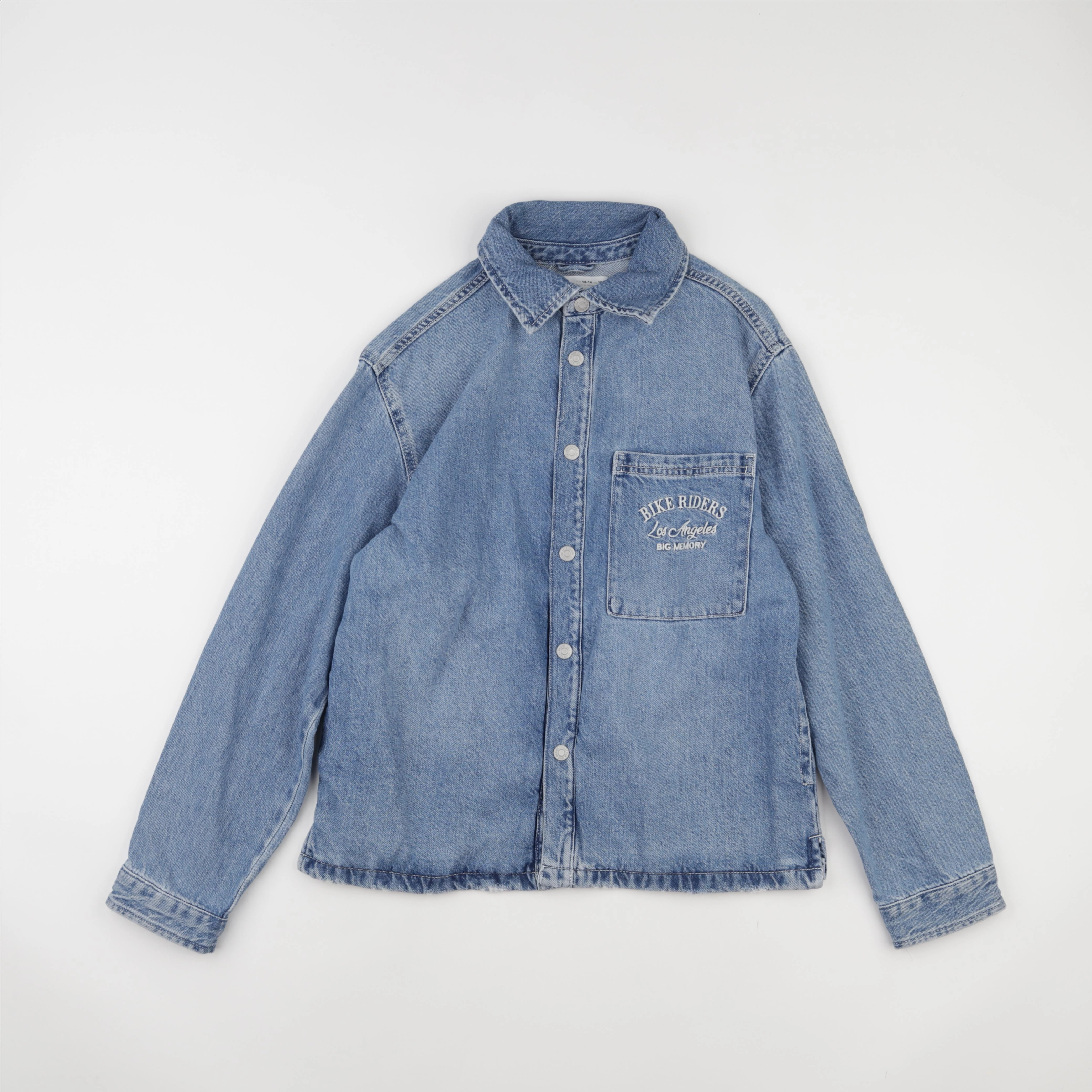 Zara - chemise imprimé au dos bleu - 13/14 ans