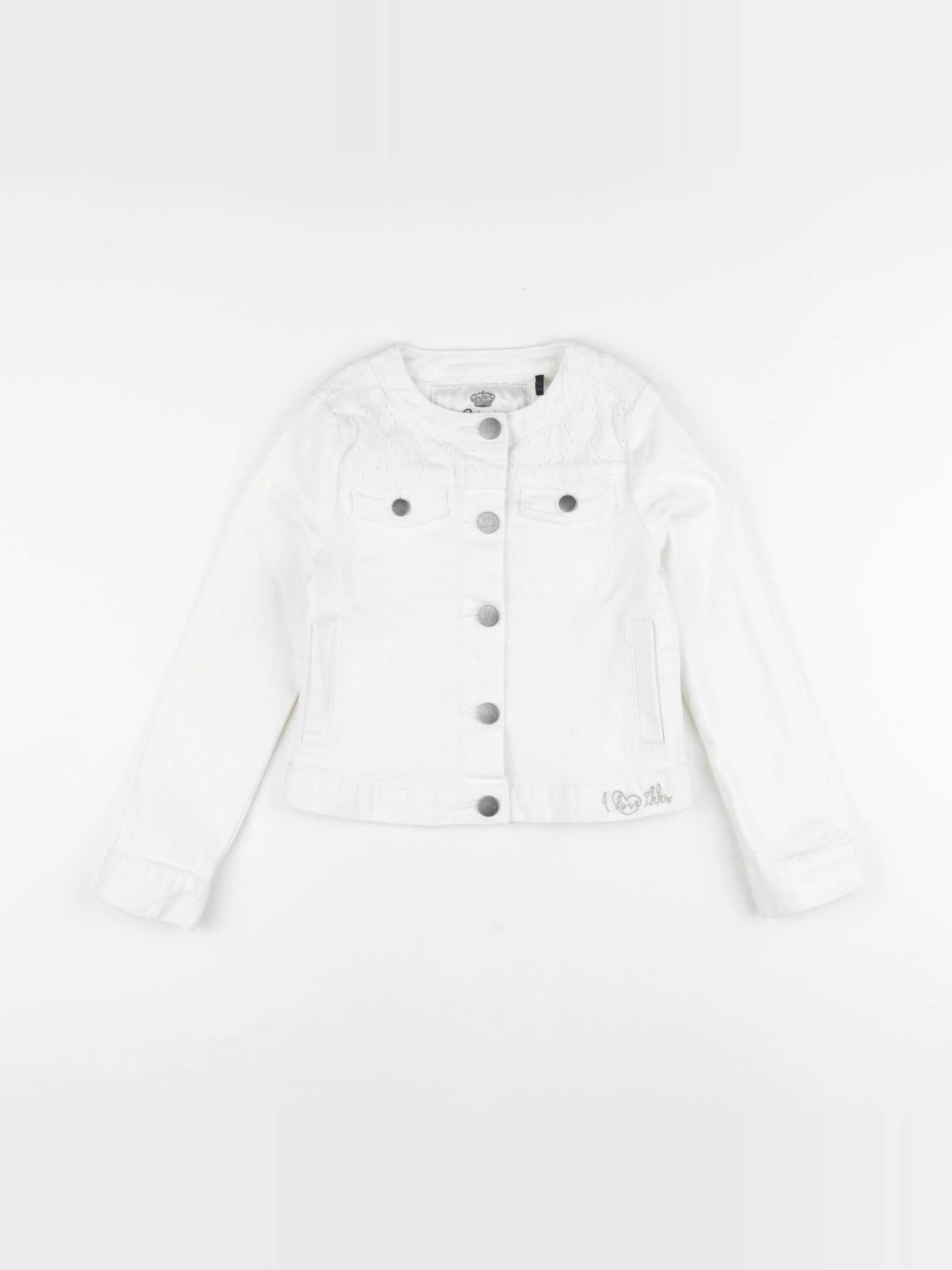 IKKS - veste imprimé au dos blanc - 6 ans