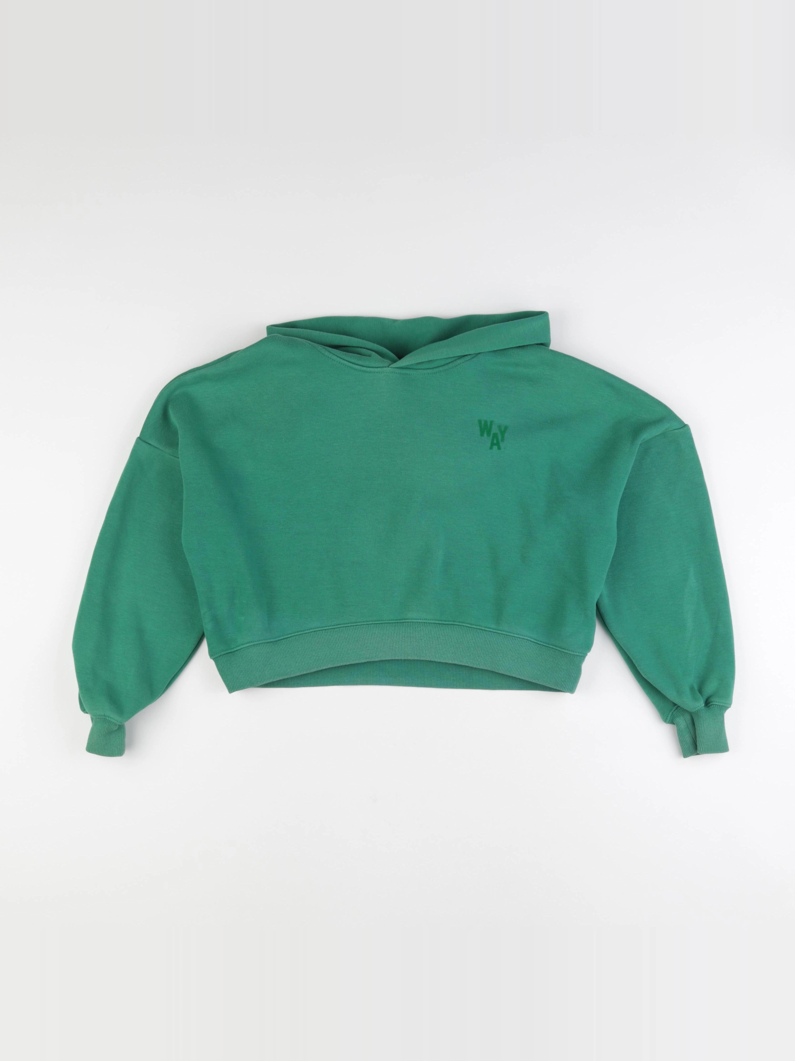 IKKS - sweat court imprimé au dos vert - 12 ans