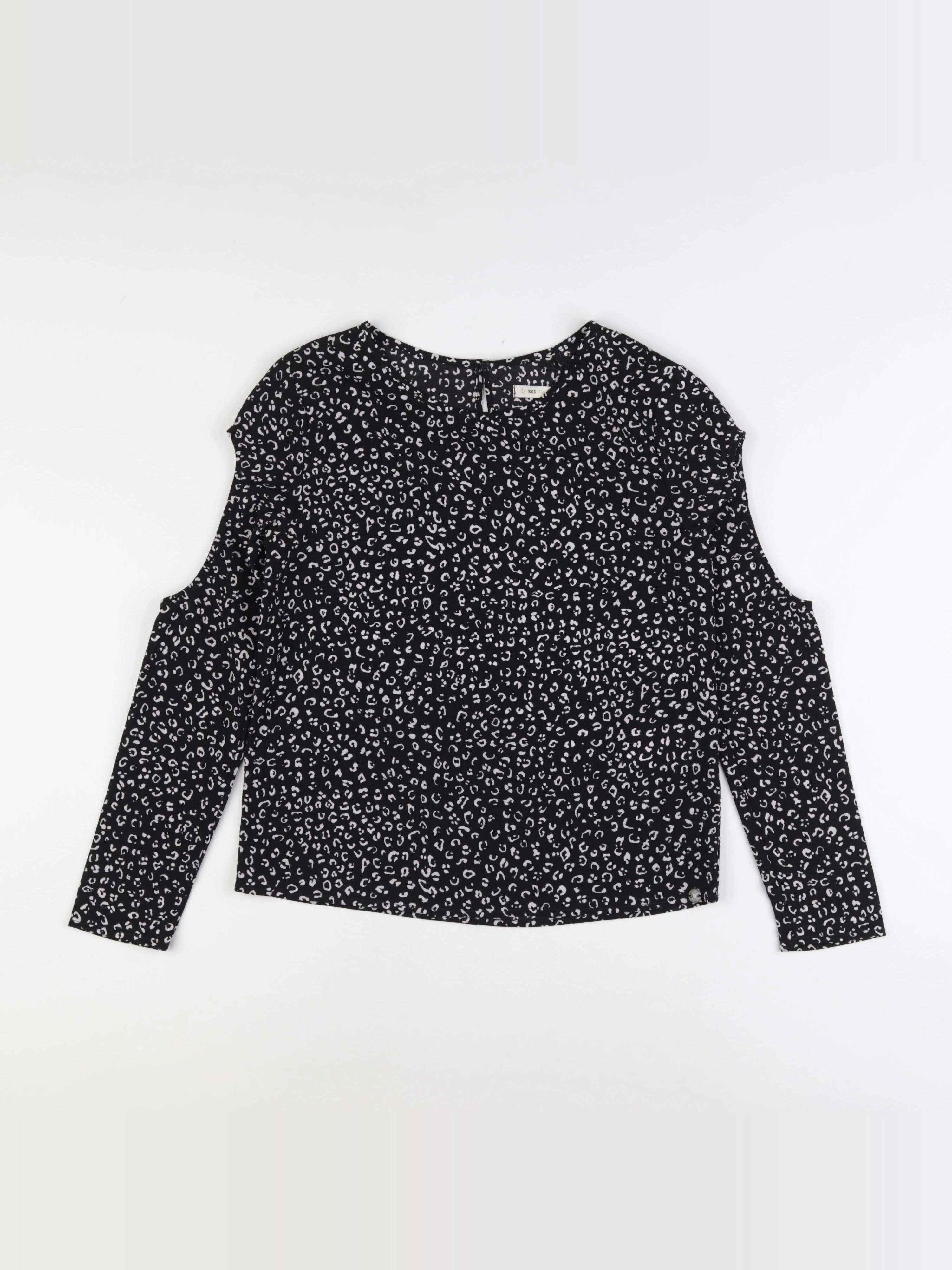 IKKS - blouse noir, blanc - 12 ans