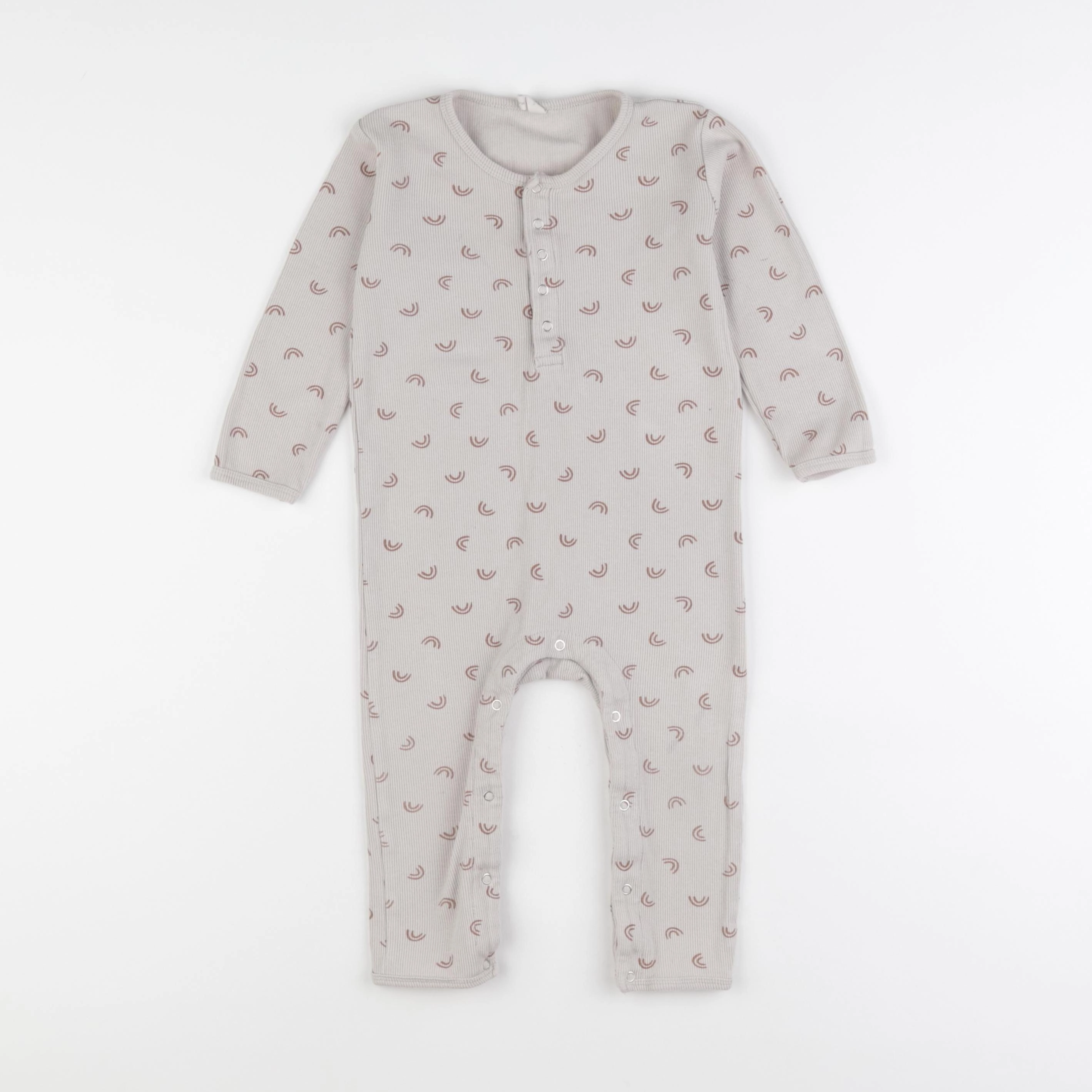 Quincy Mae - pyjama coton beige - 2/3 ans