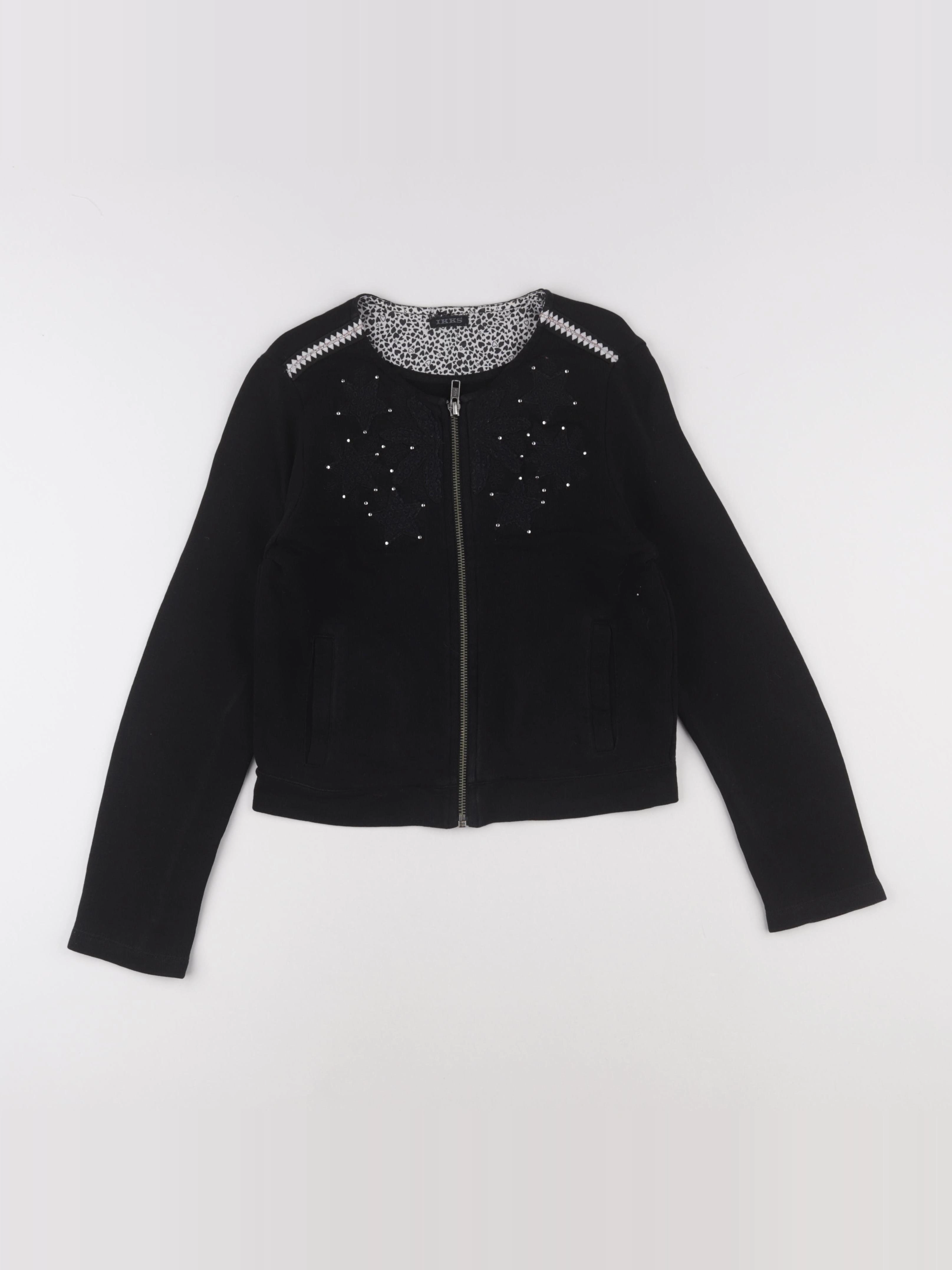 IKKS - sweat noir - 10 ans