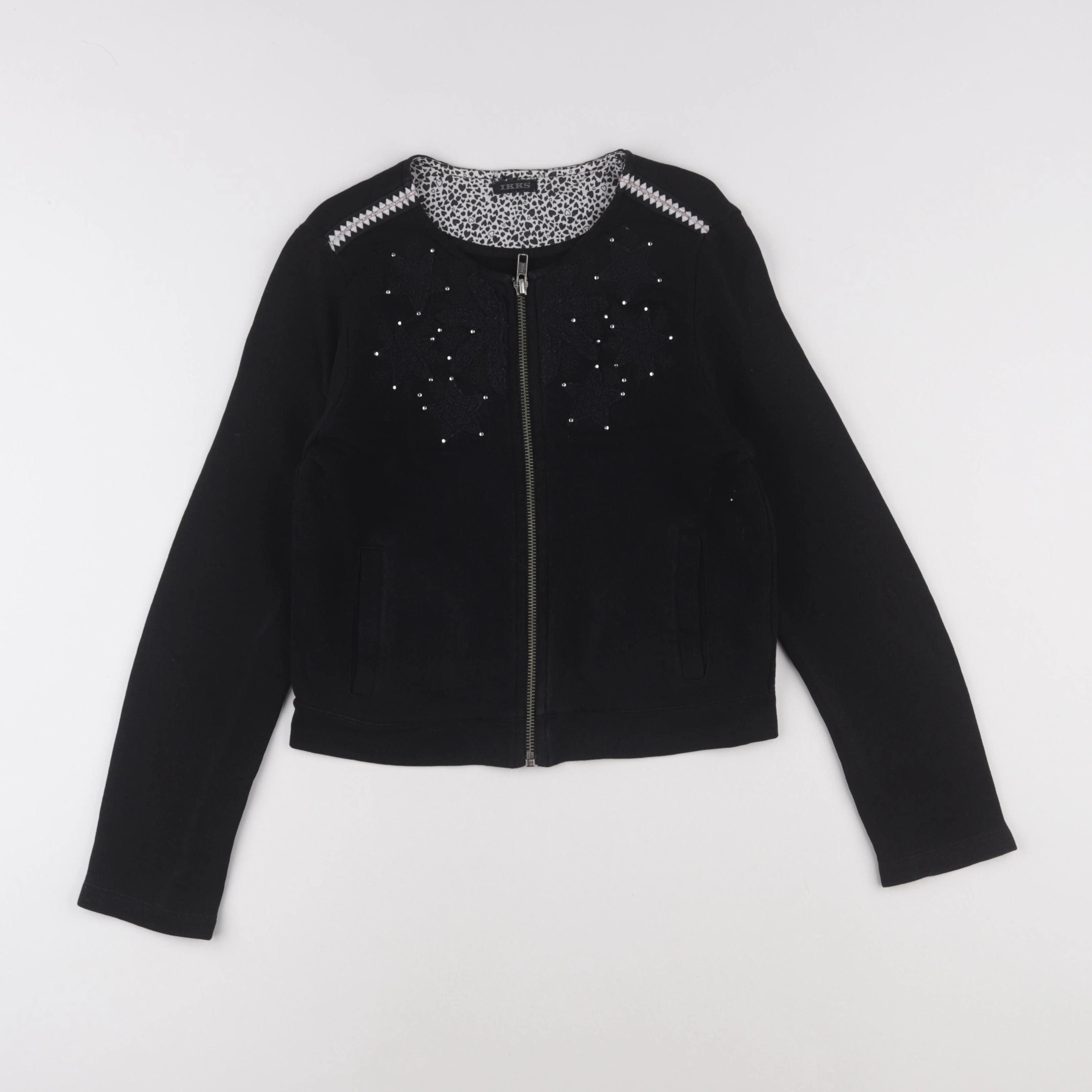 IKKS - sweat noir - 10 ans