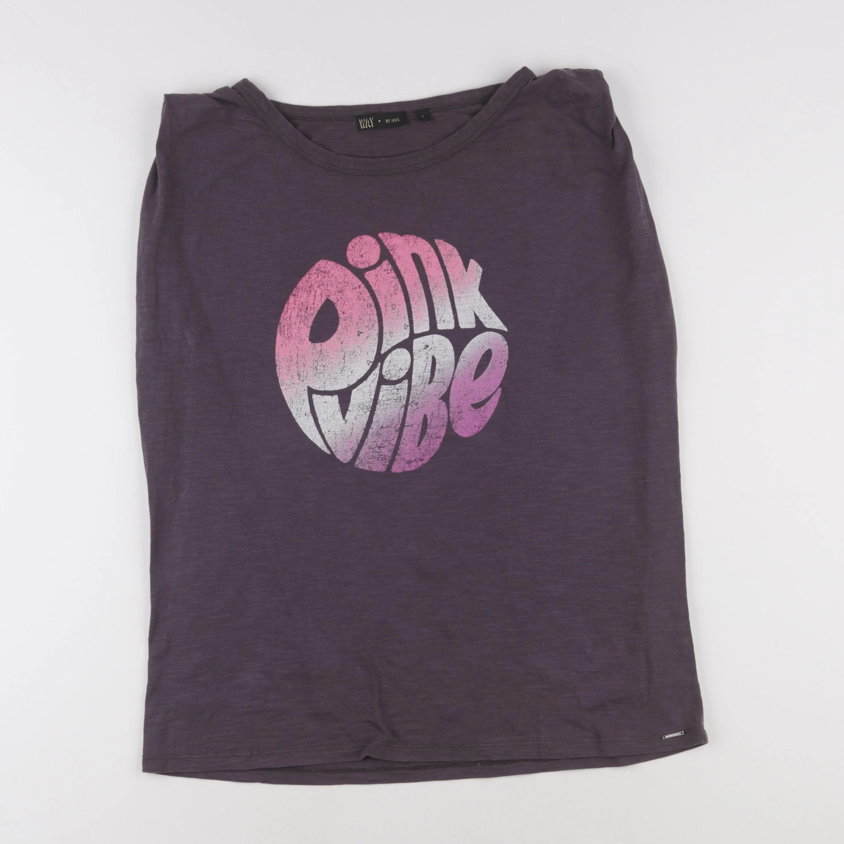 IKKS - tee-shirt gris, rose - 16 ans