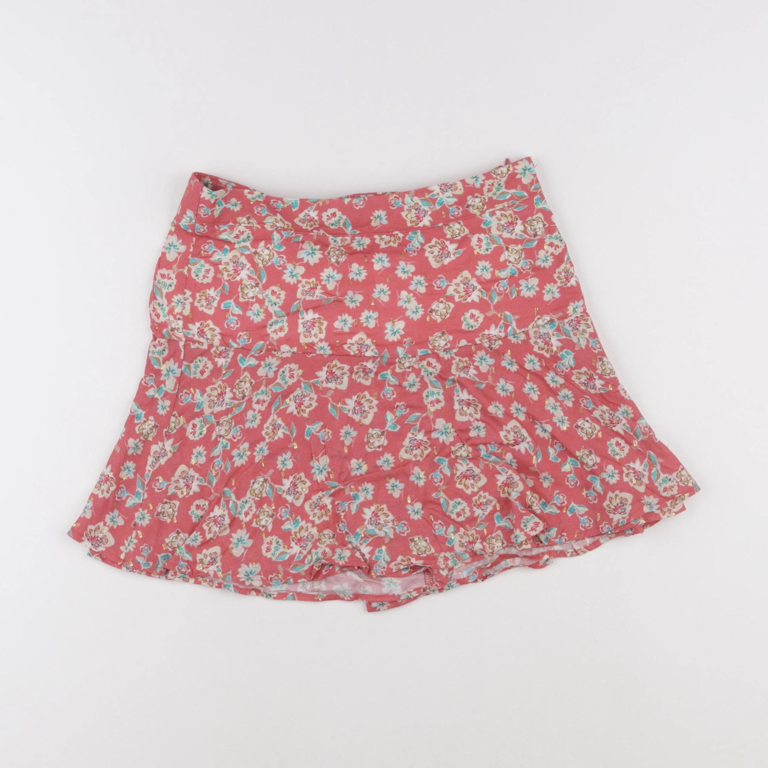 IKKS - jupe short rose, or - 10 ans