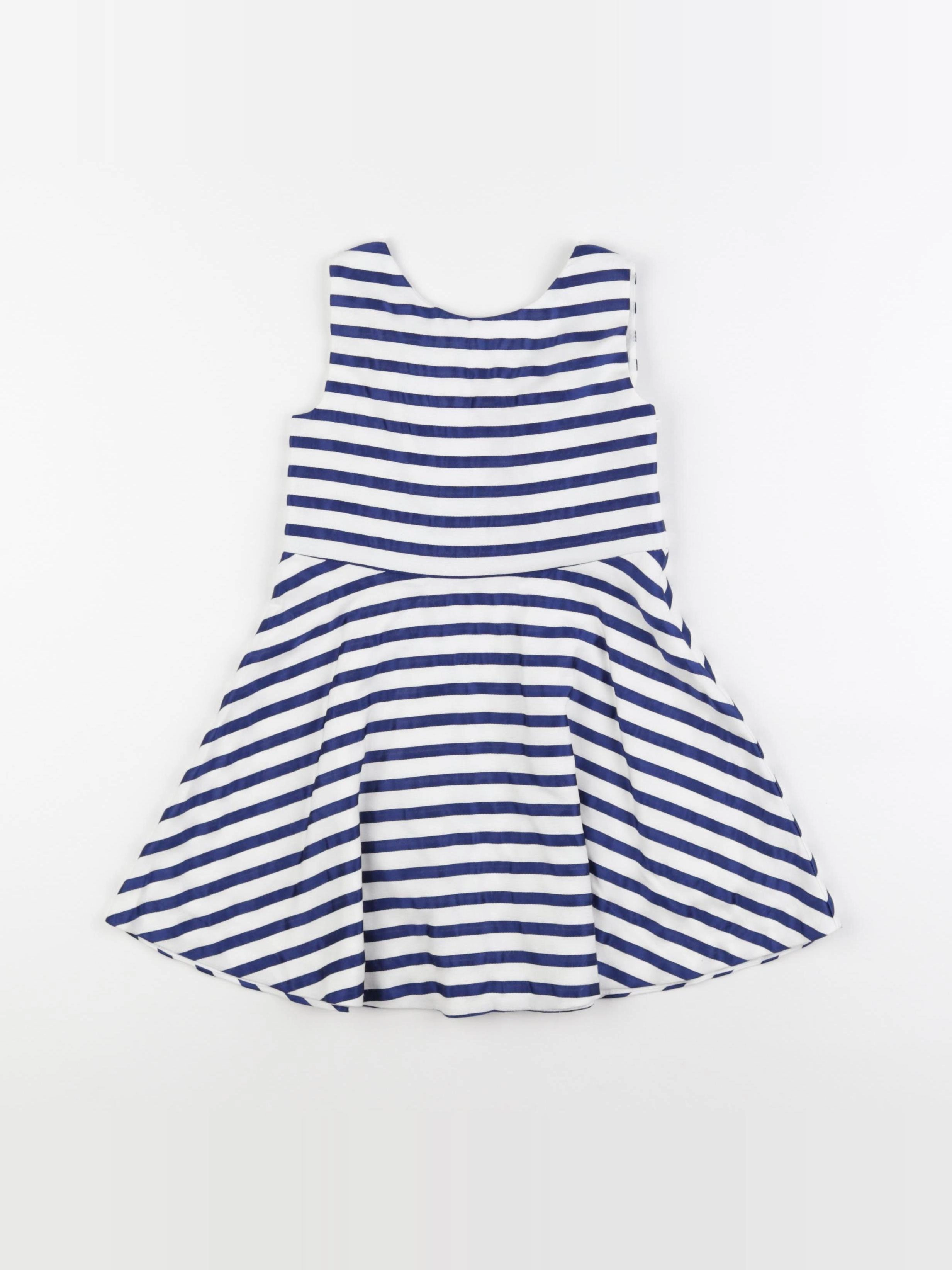 Jacadi - robe bleu, blanc - 4 ans