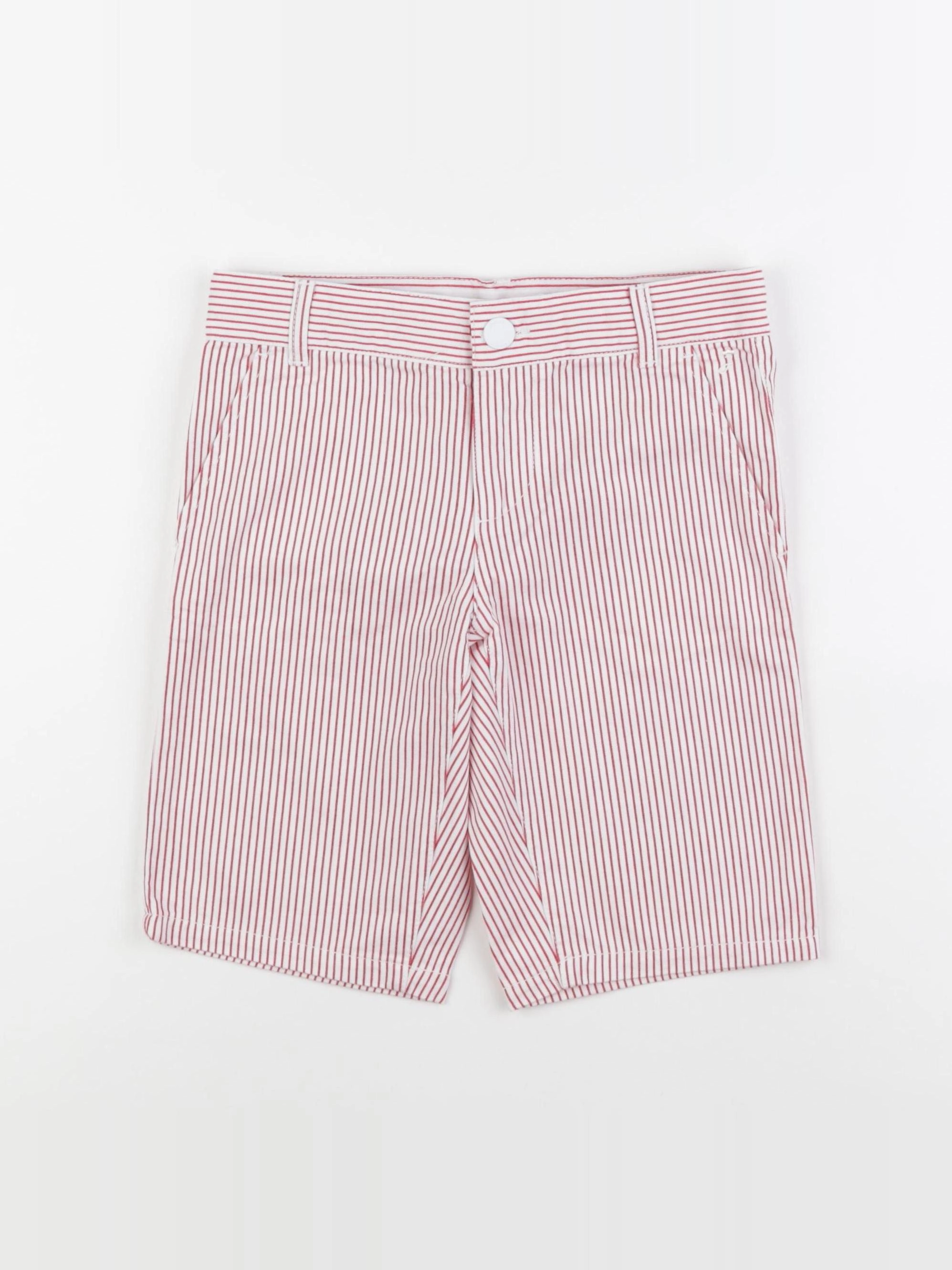 Jacadi - short rouge, blanc - 8 ans