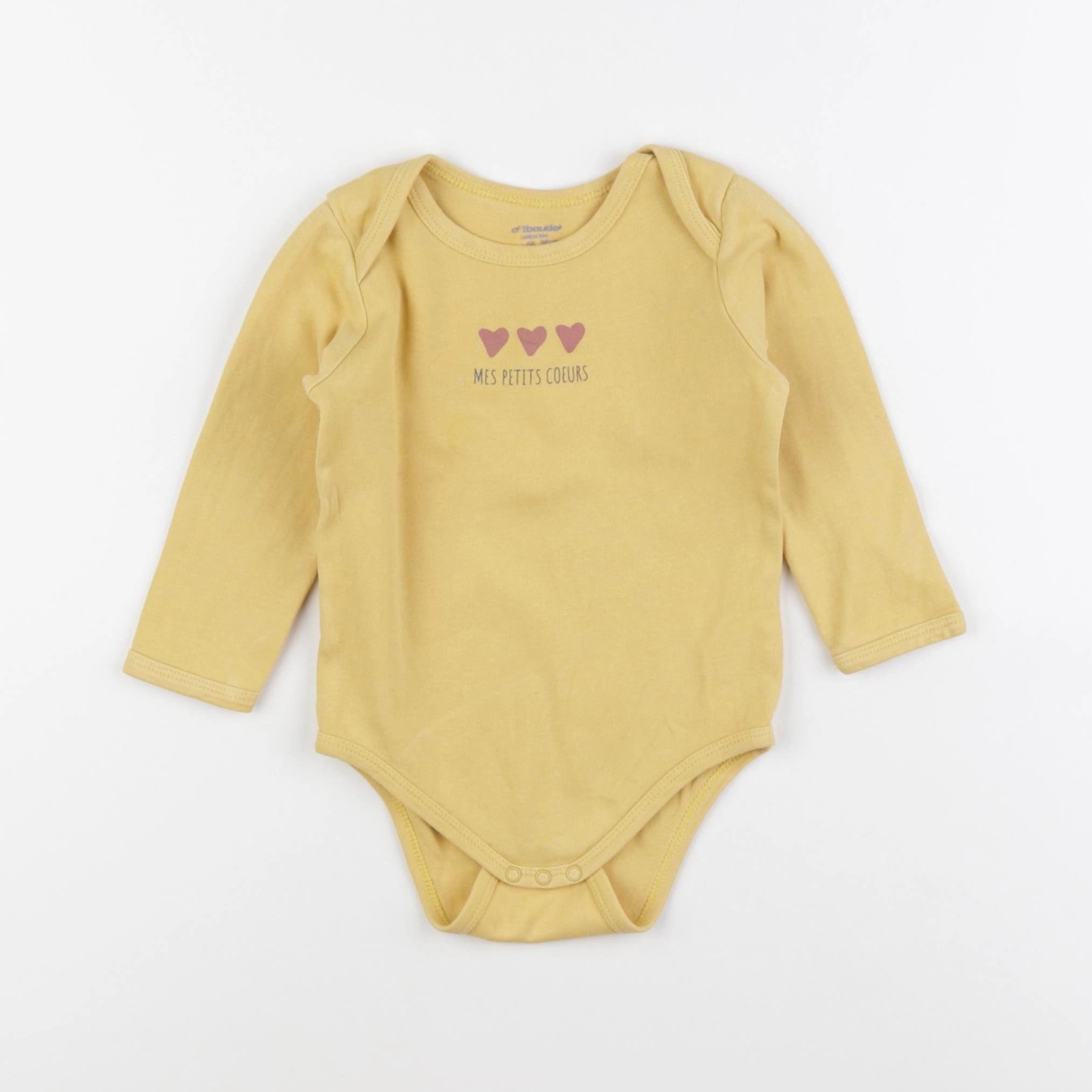 Vertbaudet - body jaune - 2 ans