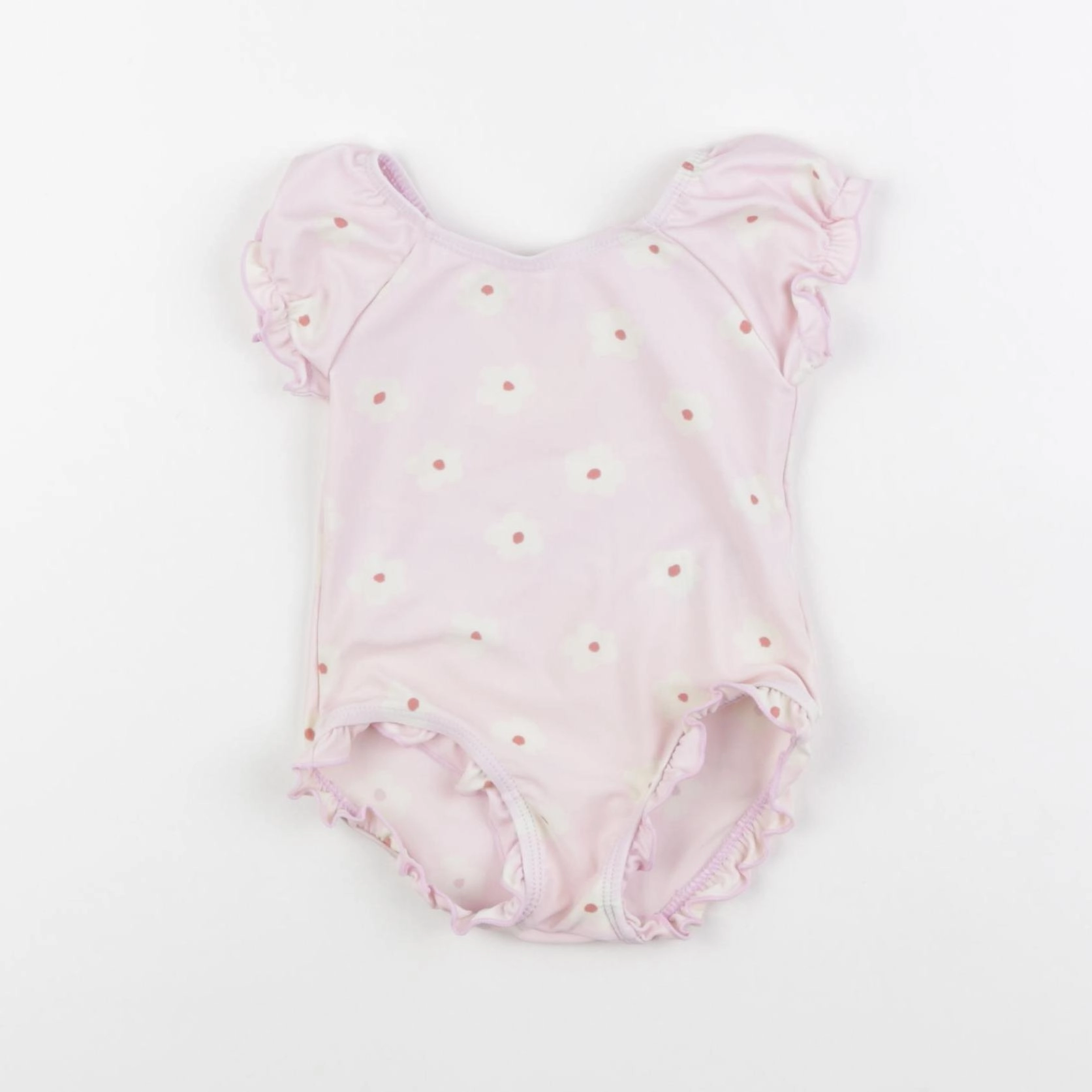 Vertbaudet - maillot de bain rose - 12 mois