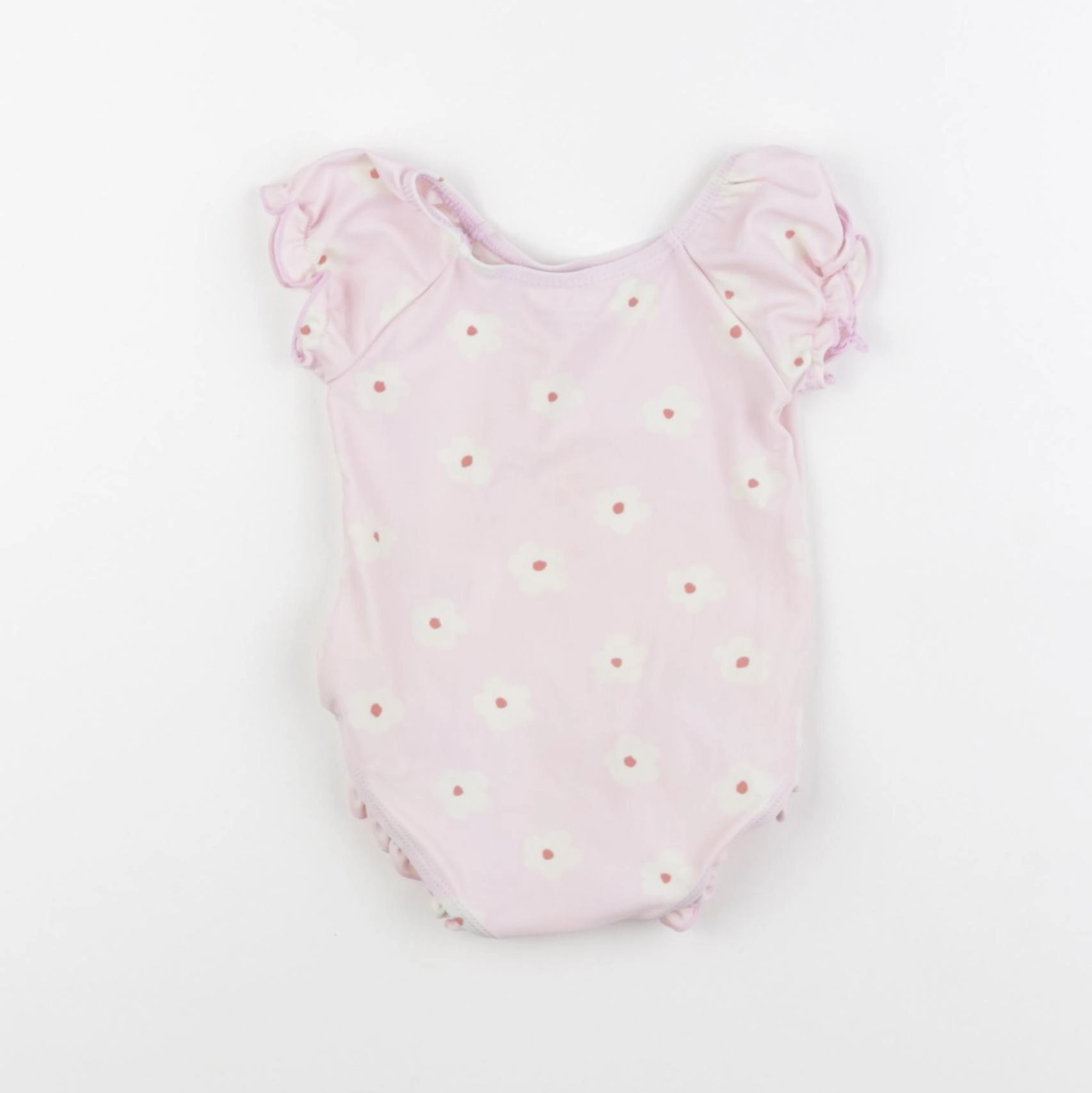 Vertbaudet - maillot de bain rose - 12 mois