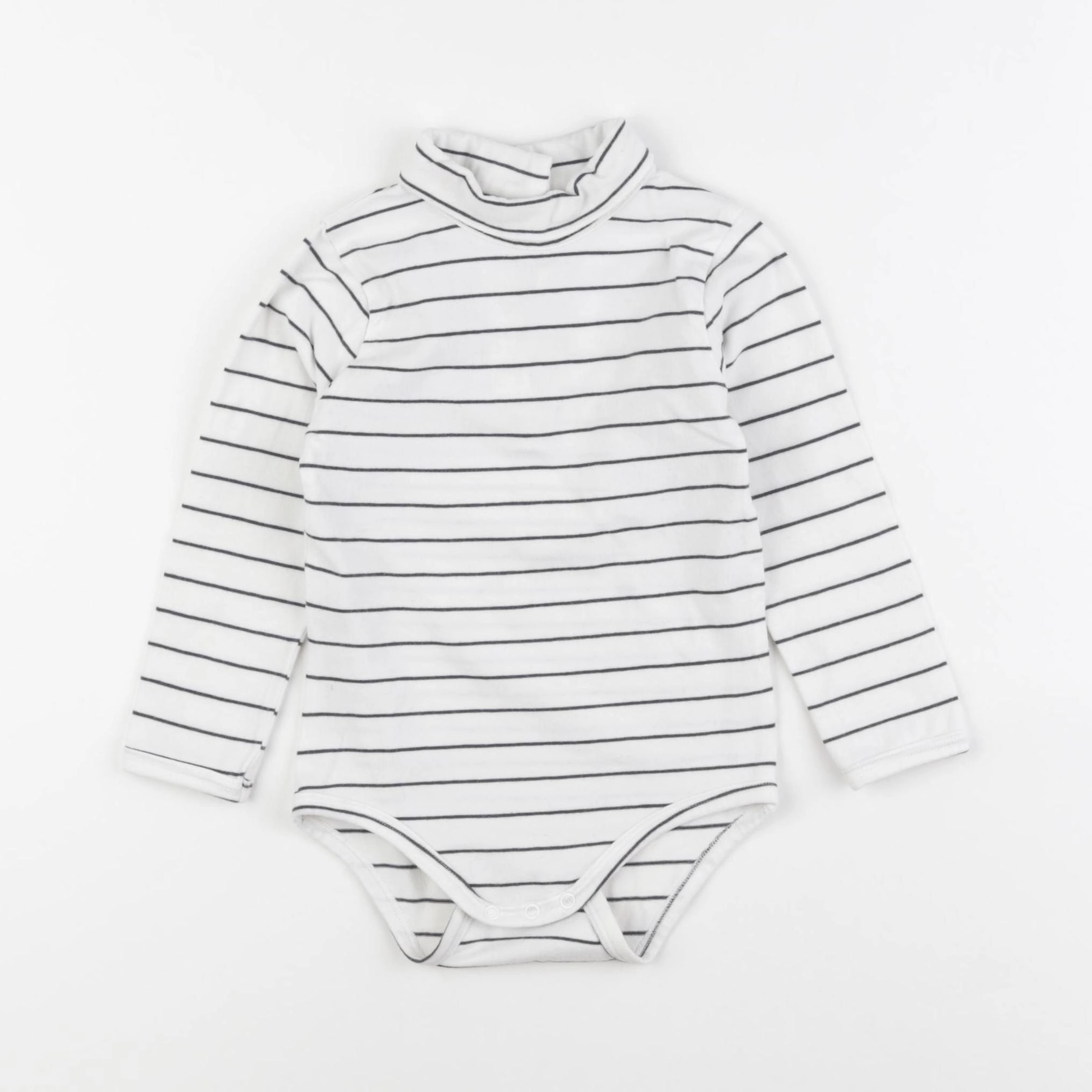 Vertbaudet - body blanc, gris - 24 mois