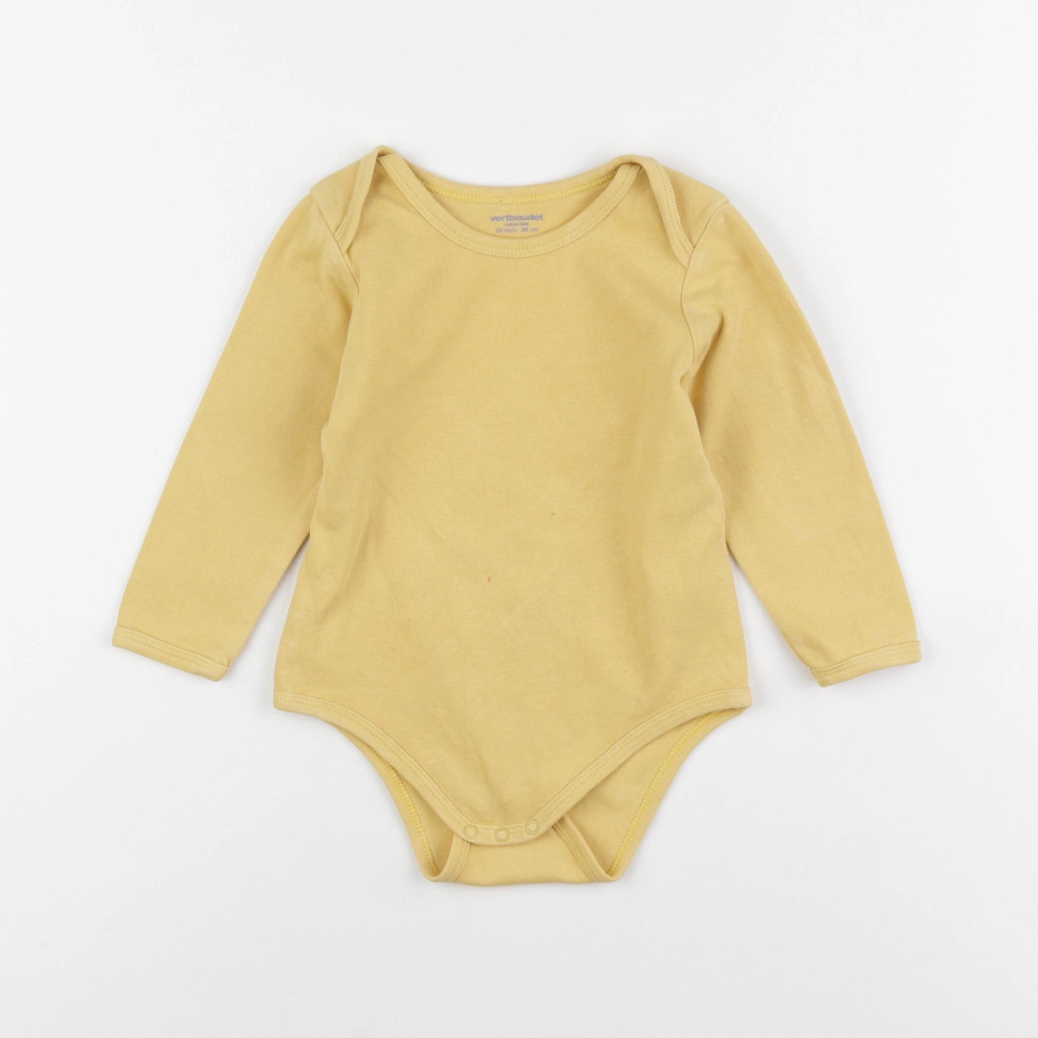 Vertbaudet - body jaune - 24 mois