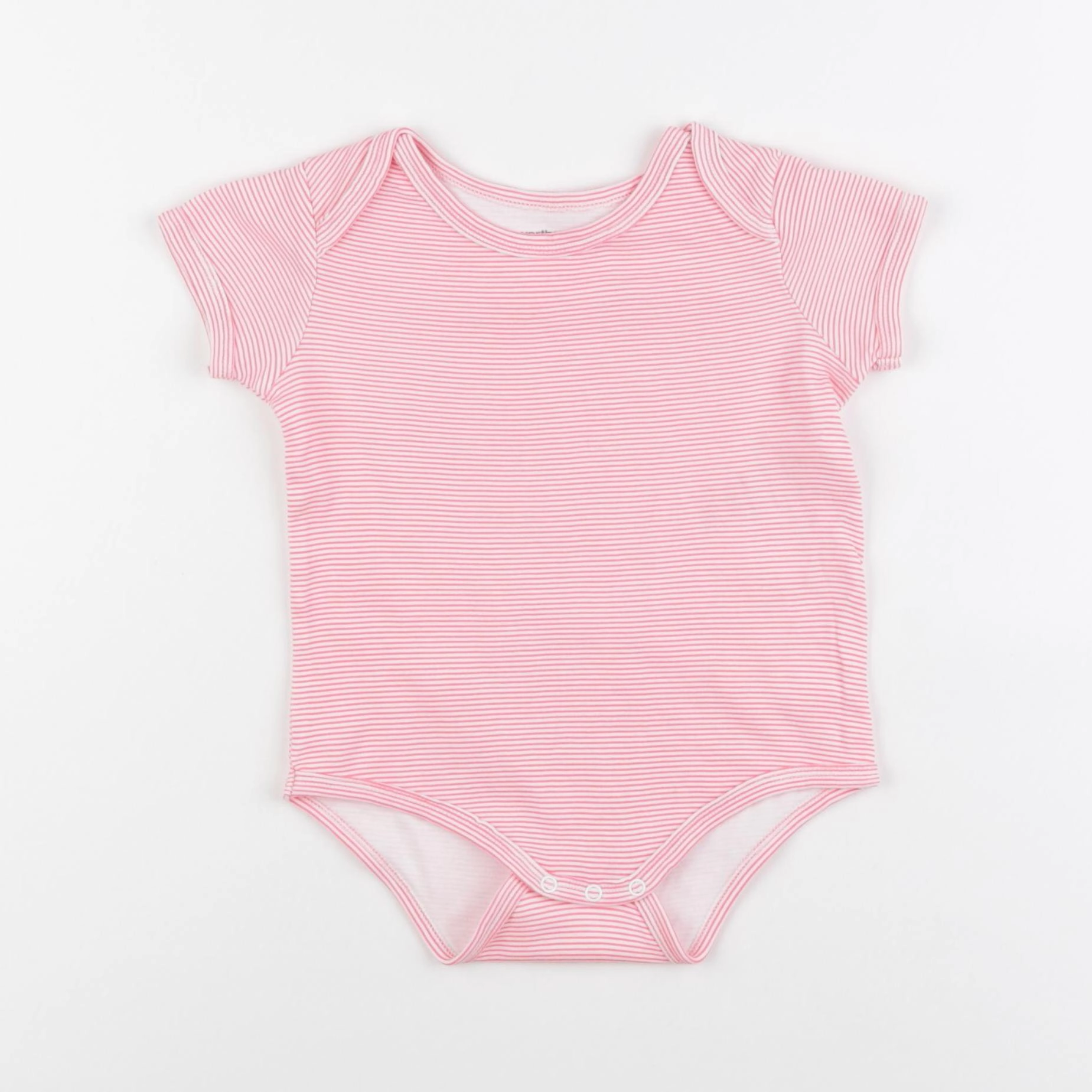 Vertbaudet - body blanc, rose - 18 mois