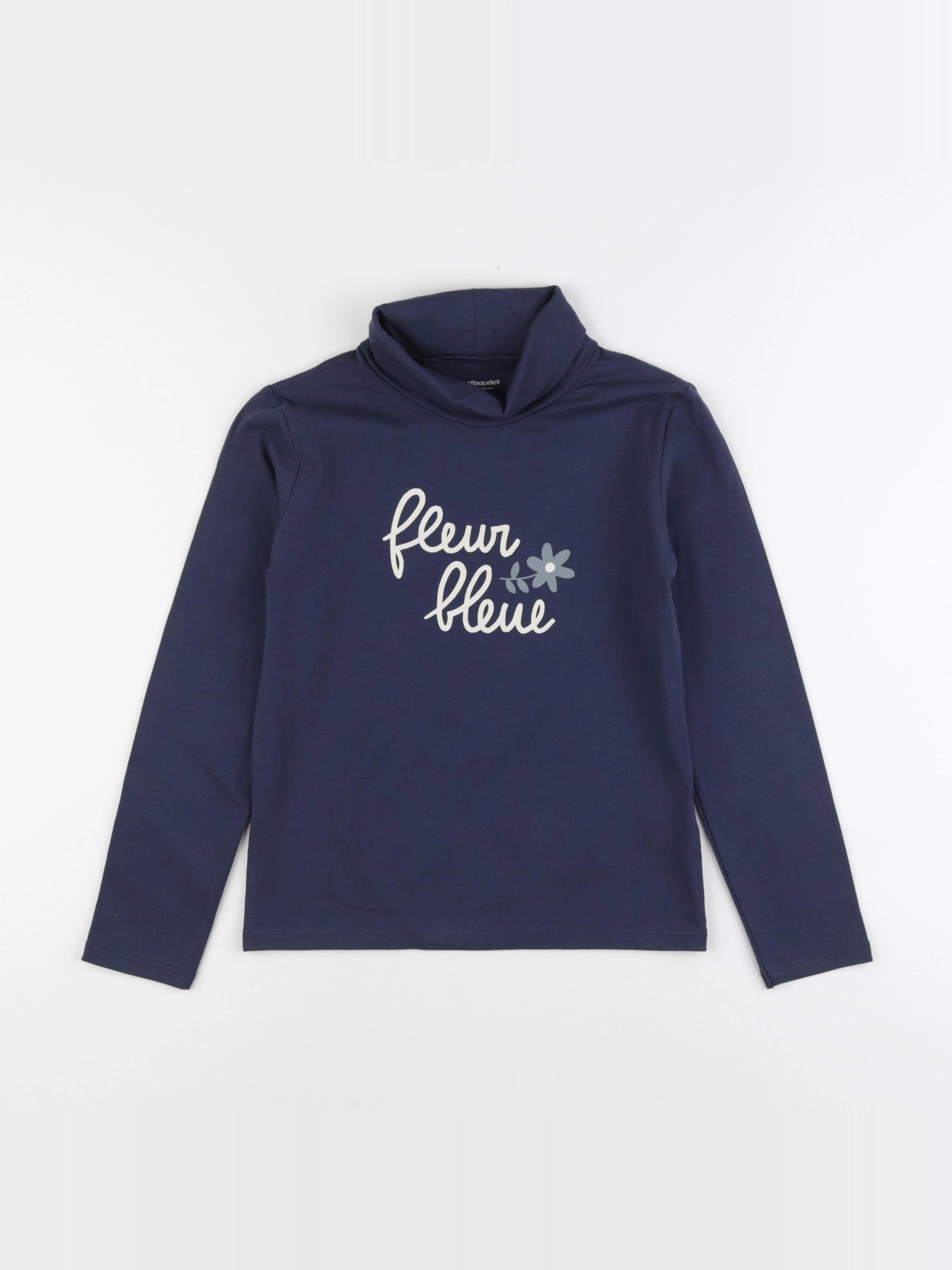Vertbaudet - sous-pull bleu - 8 ans