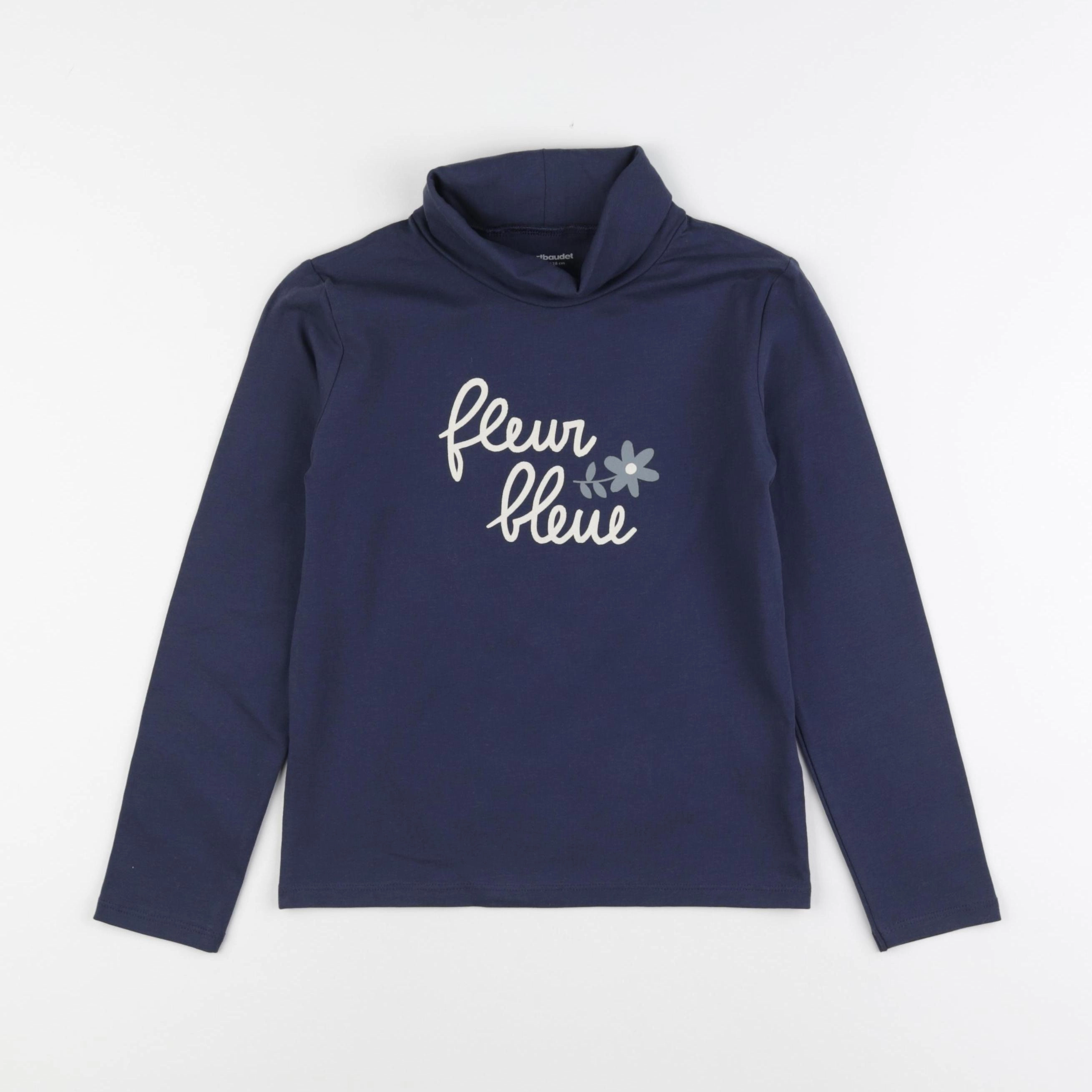 Vertbaudet - sous-pull bleu - 8 ans