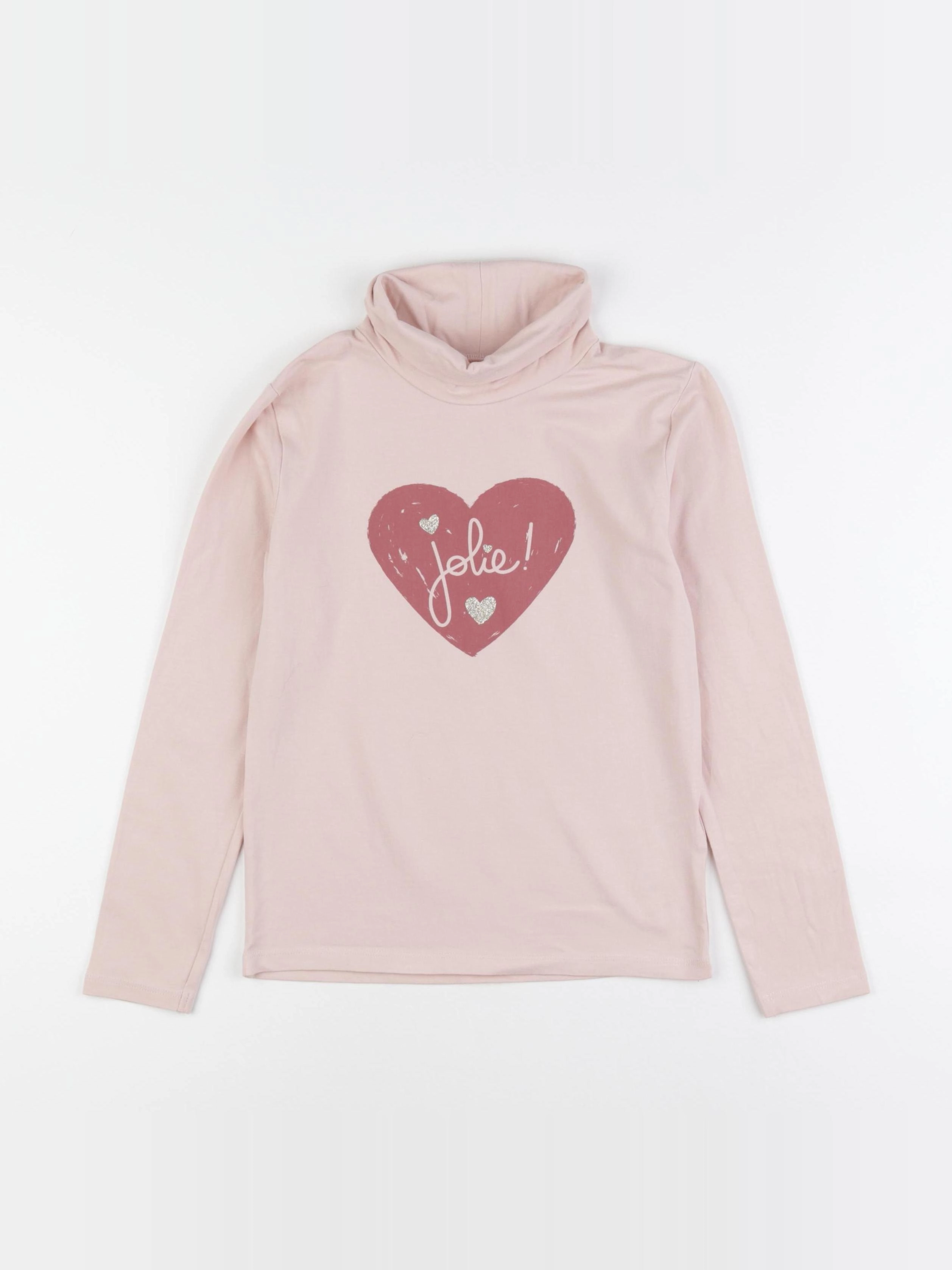 Vertbaudet - sous-pull rose - 8 ans
