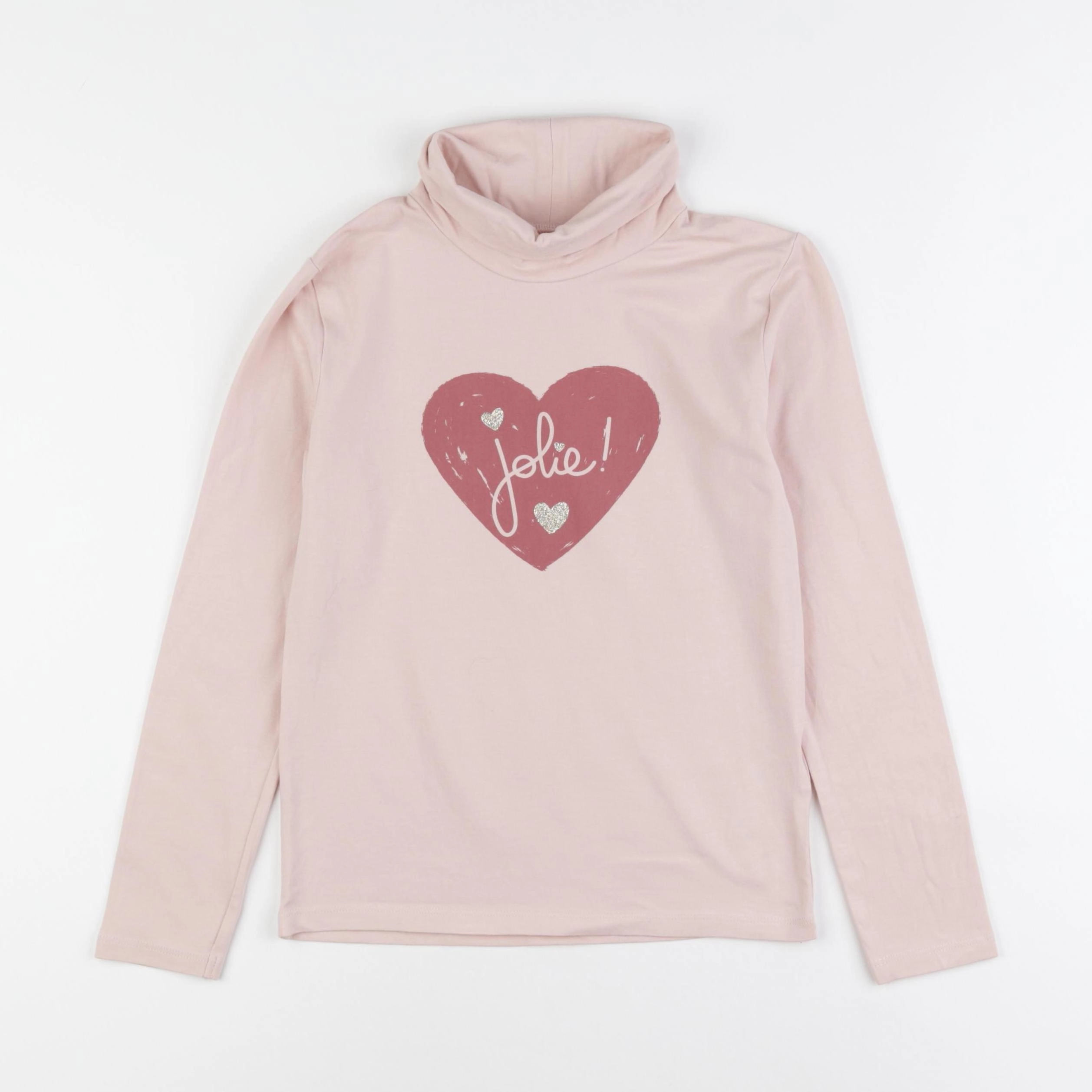 Vertbaudet - sous-pull rose - 8 ans