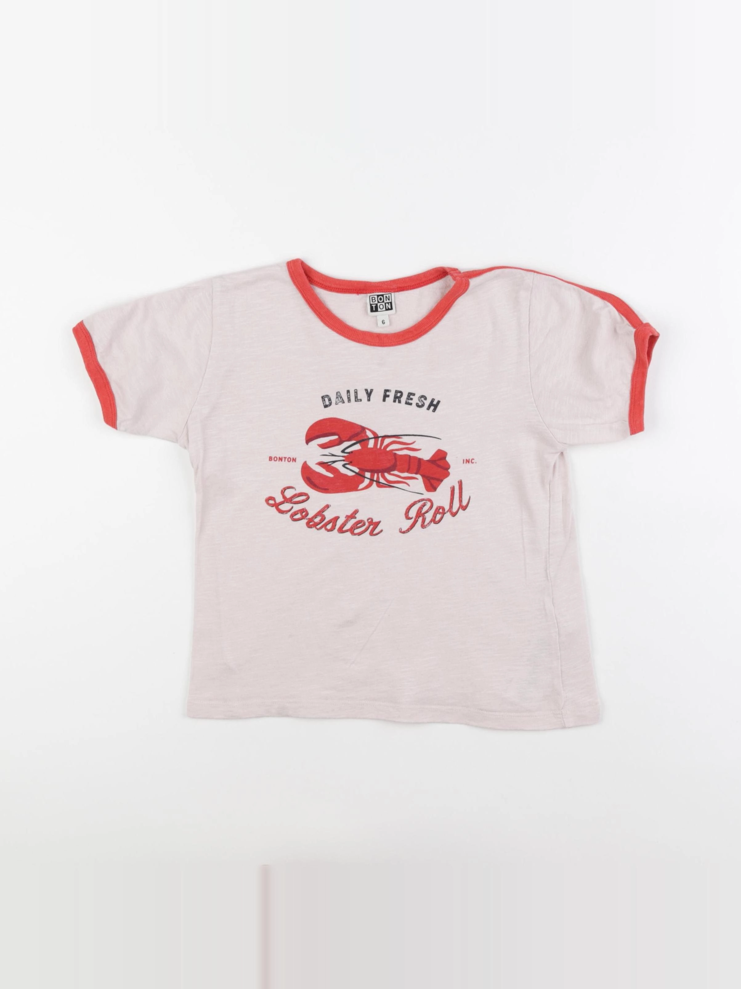 Bonton - tee-shirt rose - 6 ans