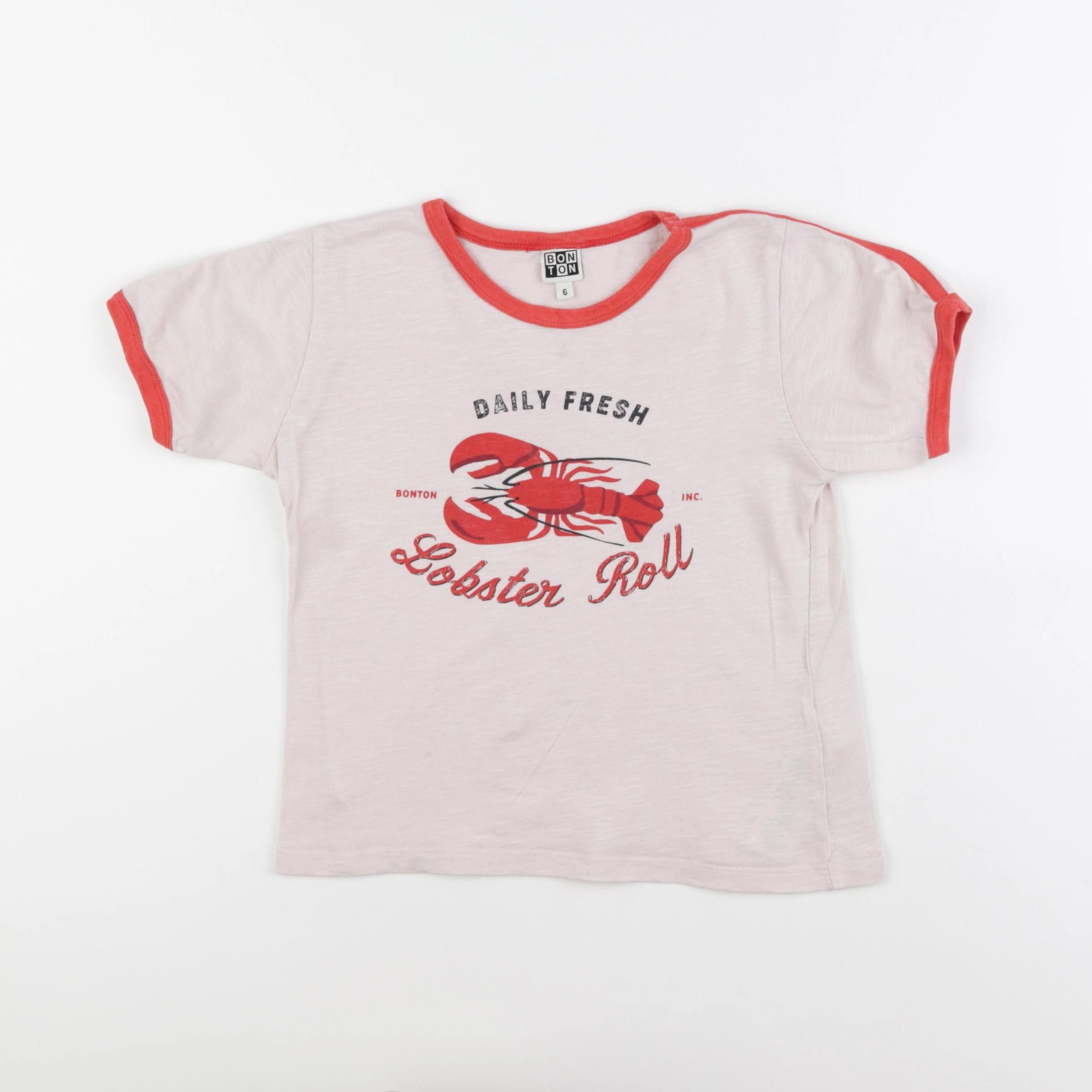 Bonton - tee-shirt rose - 6 ans