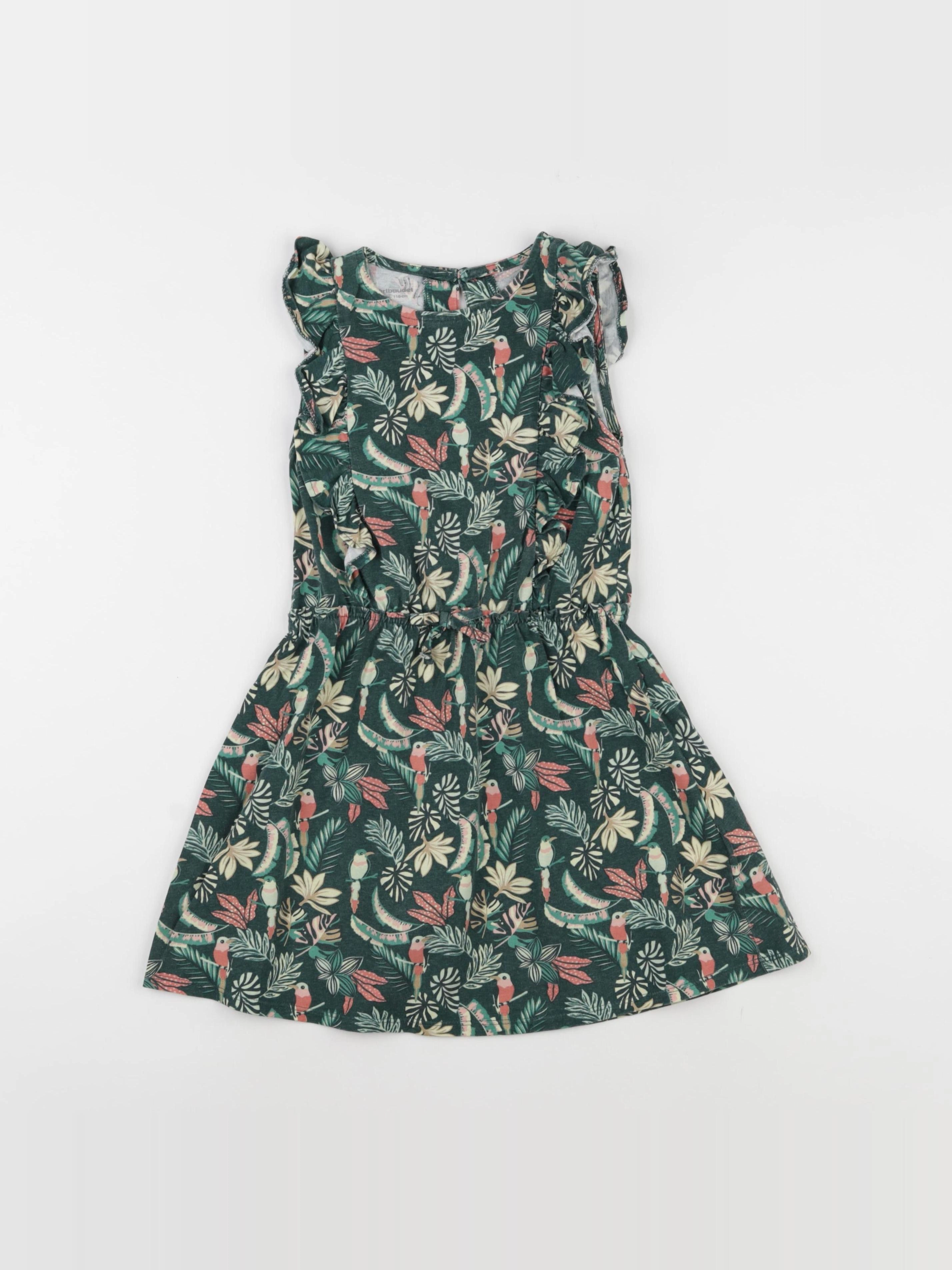 Vertbaudet - robe vert - 6 ans