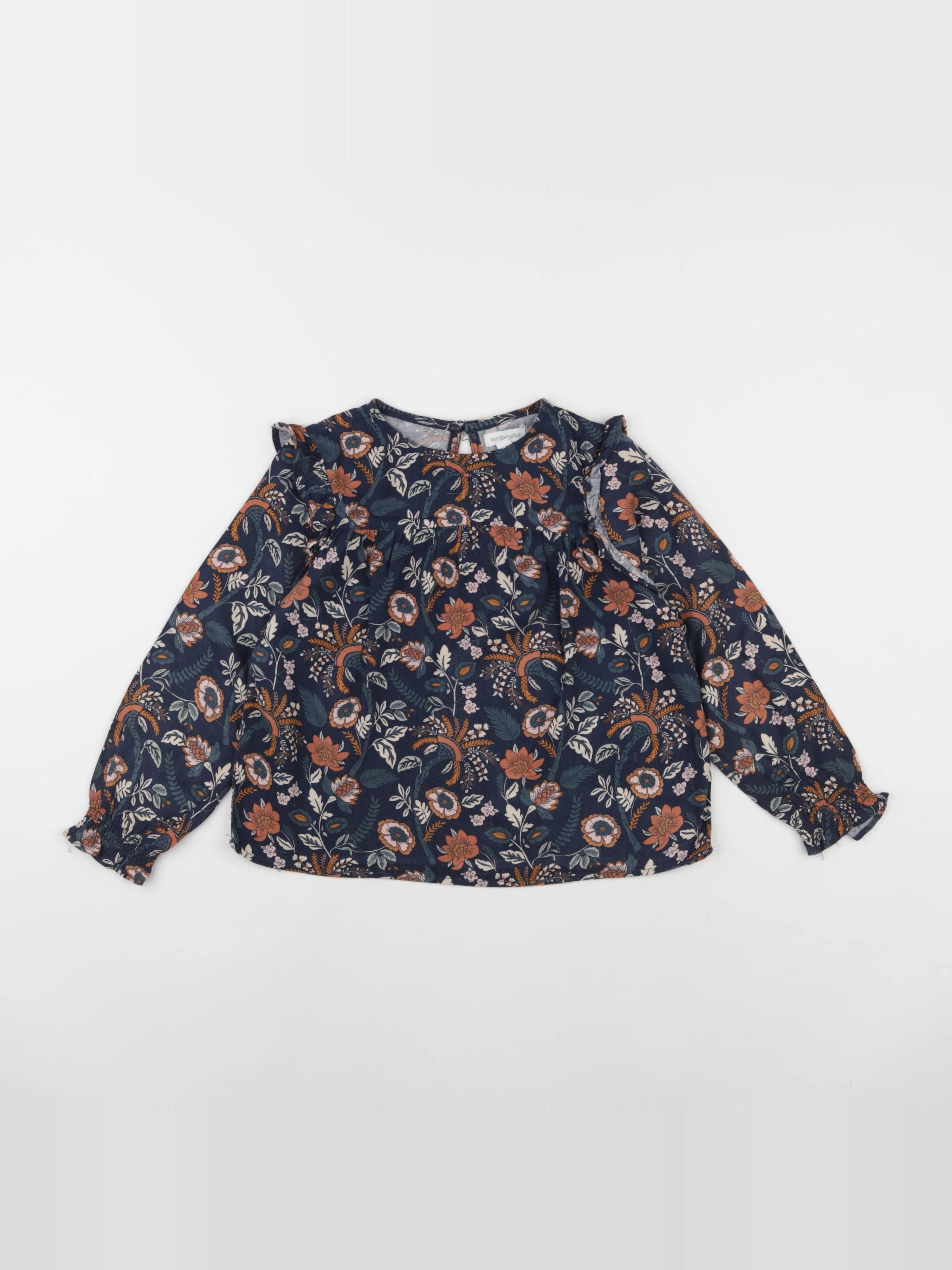 Vertbaudet - blouse bleu - 6 ans