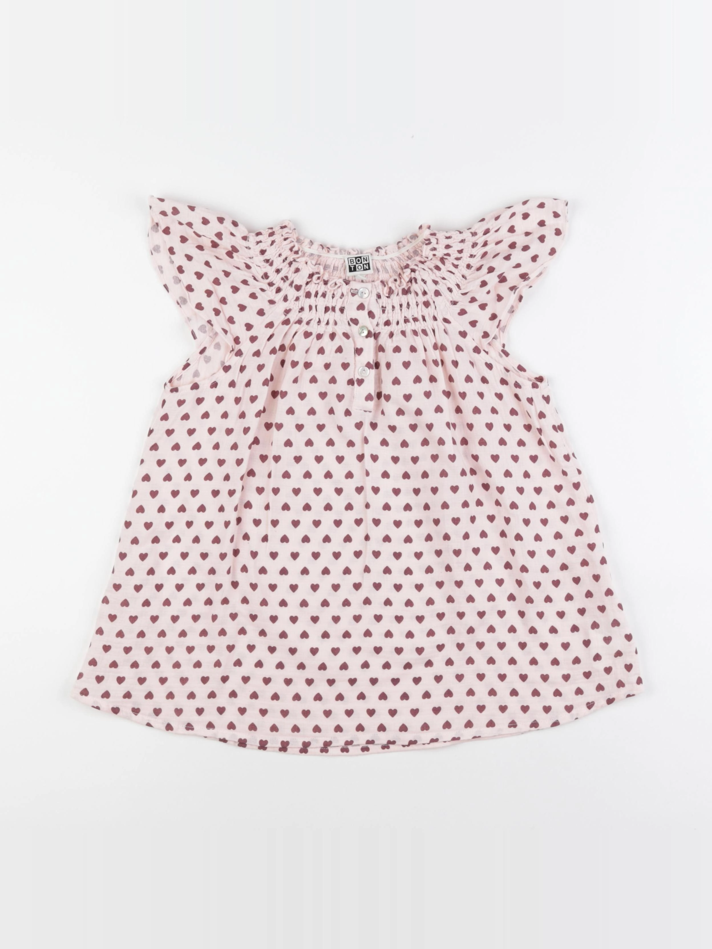 Bonton - blouse rose - 10 ans